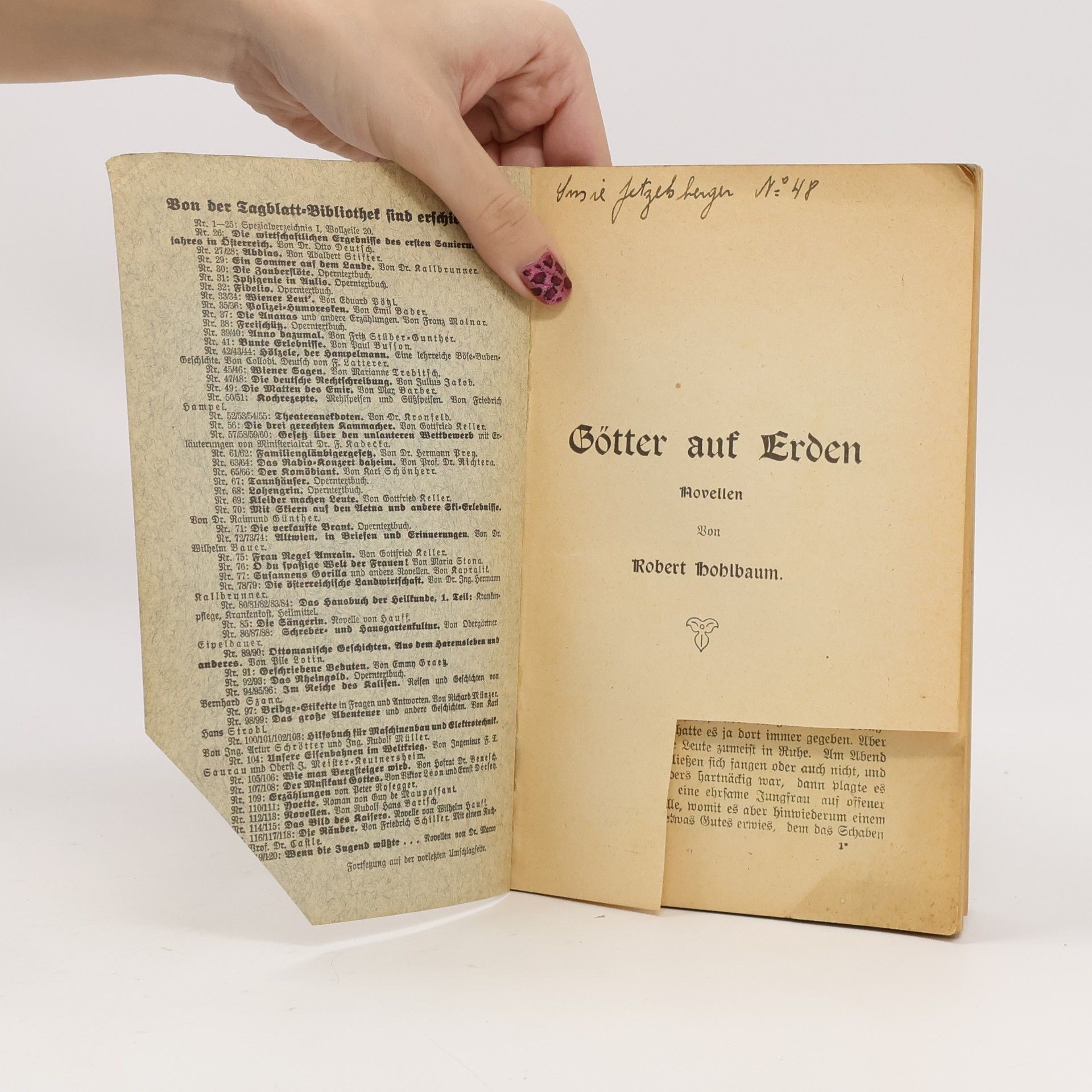 Robert Hohlbaum Götter auf Erden