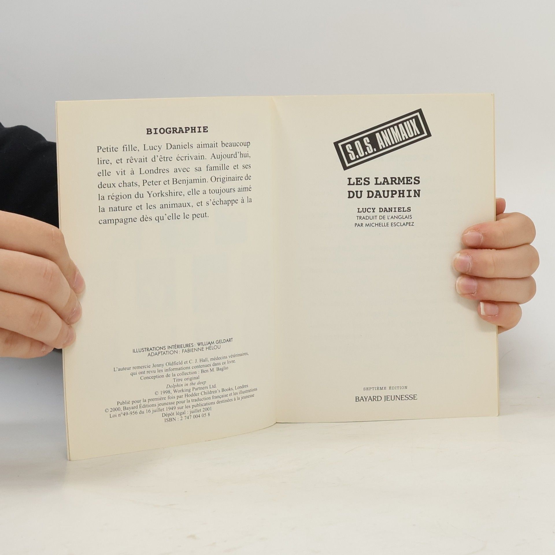Lucy Daniels S.O.S. Animaux - 304: Les larmes du dauphin - nlle édition