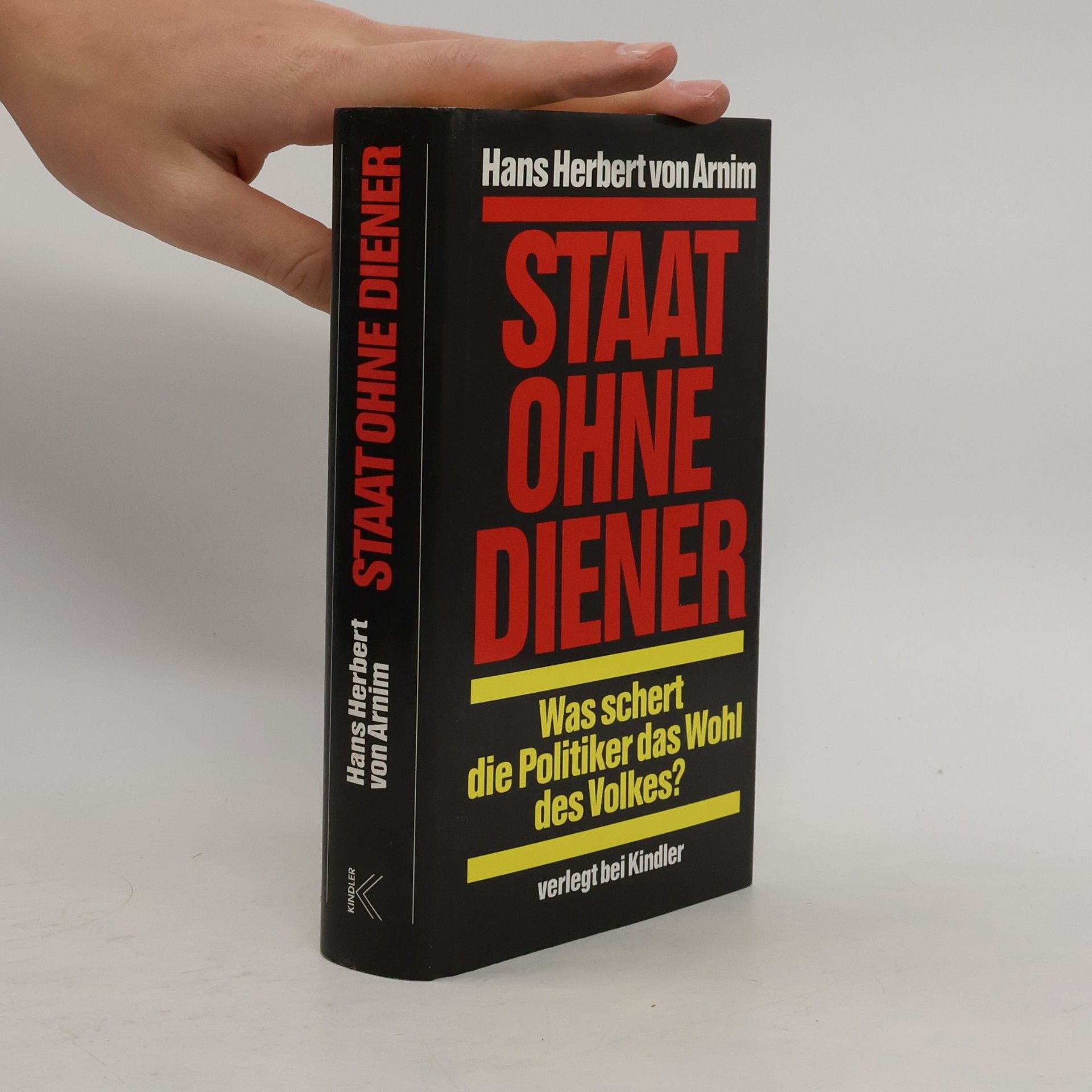Hans Herbert von Arnim Staat ohne Diener
