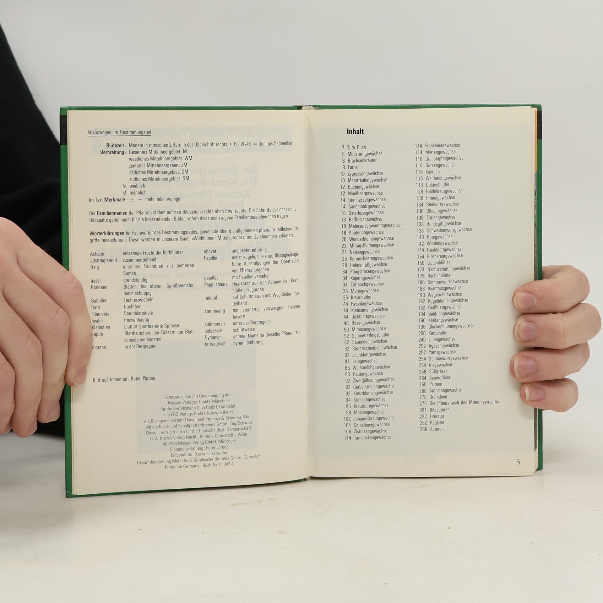 Autores varios Die farbigen Naturführer: Pflanzen des Mittelmeerraums