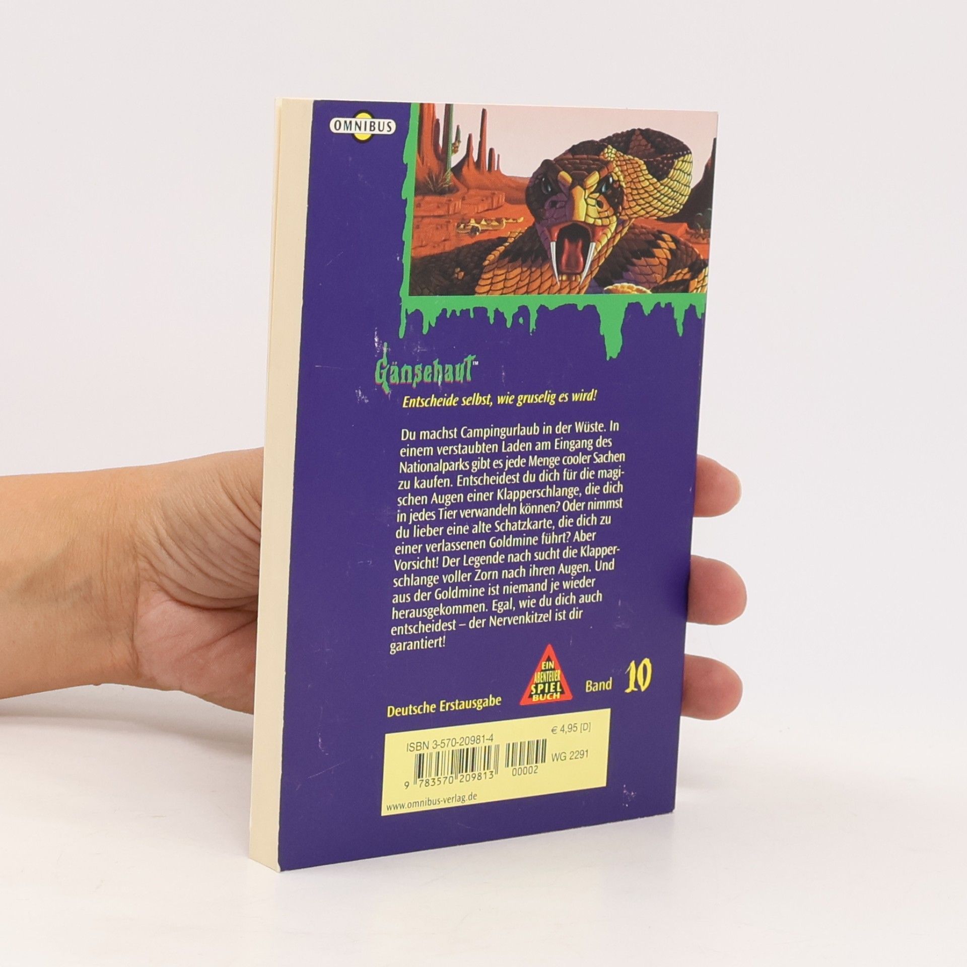 R. L. Stine Gänsehaut. Abenteuer-Spielbuch. Der Fluch der Klapperschlange