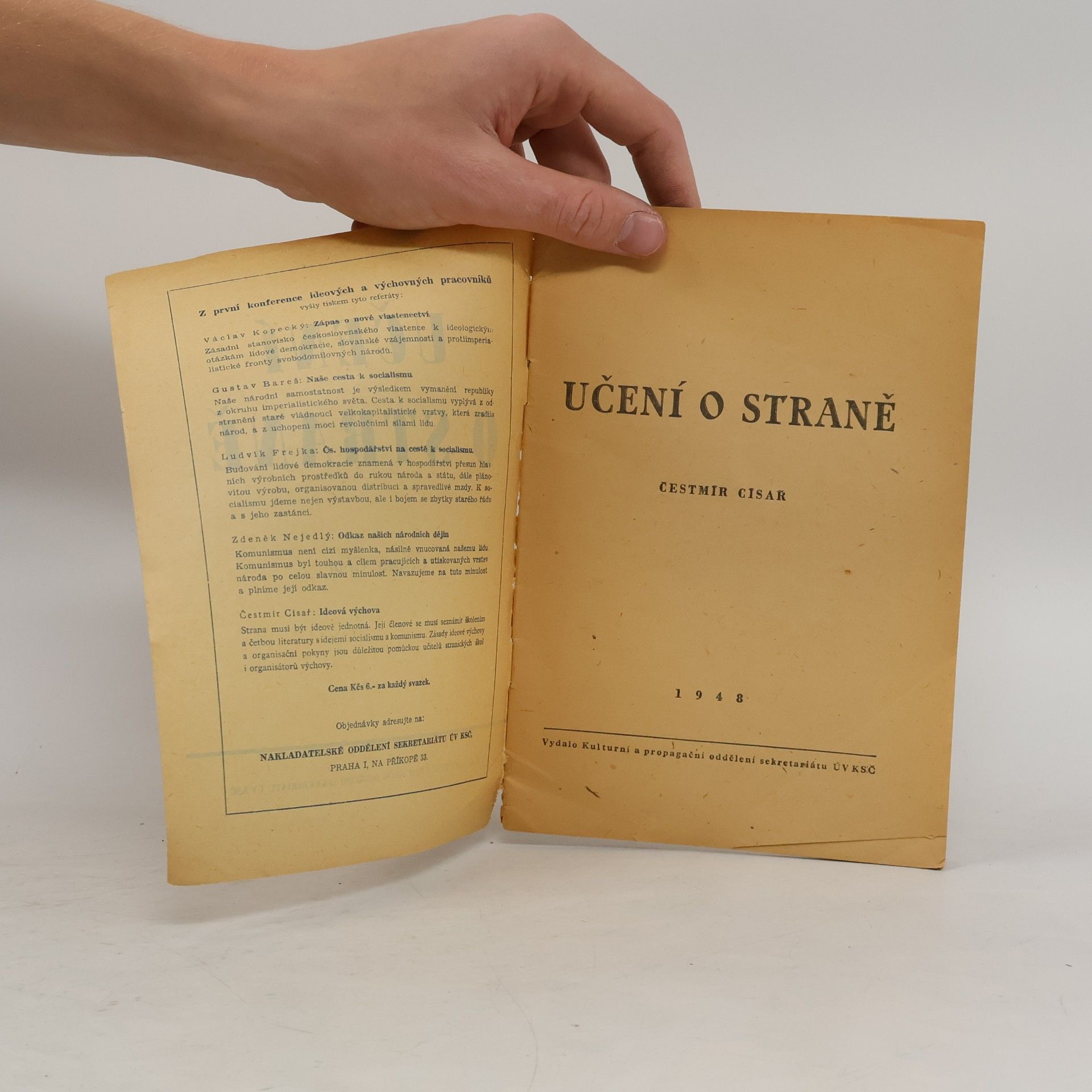 Čestmír Císař Učení o straně