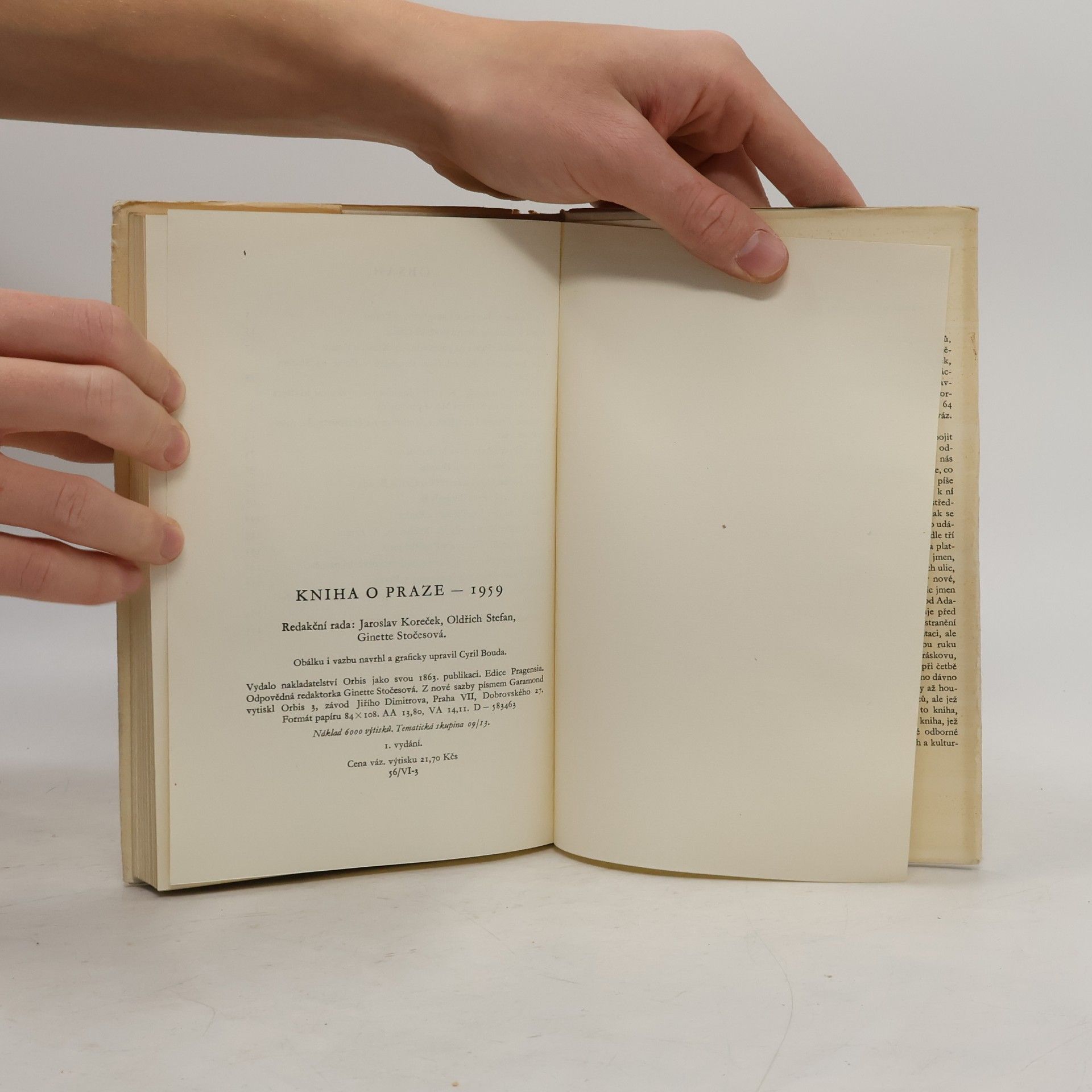 Kolektiv autorů Kniha o Praze 1959