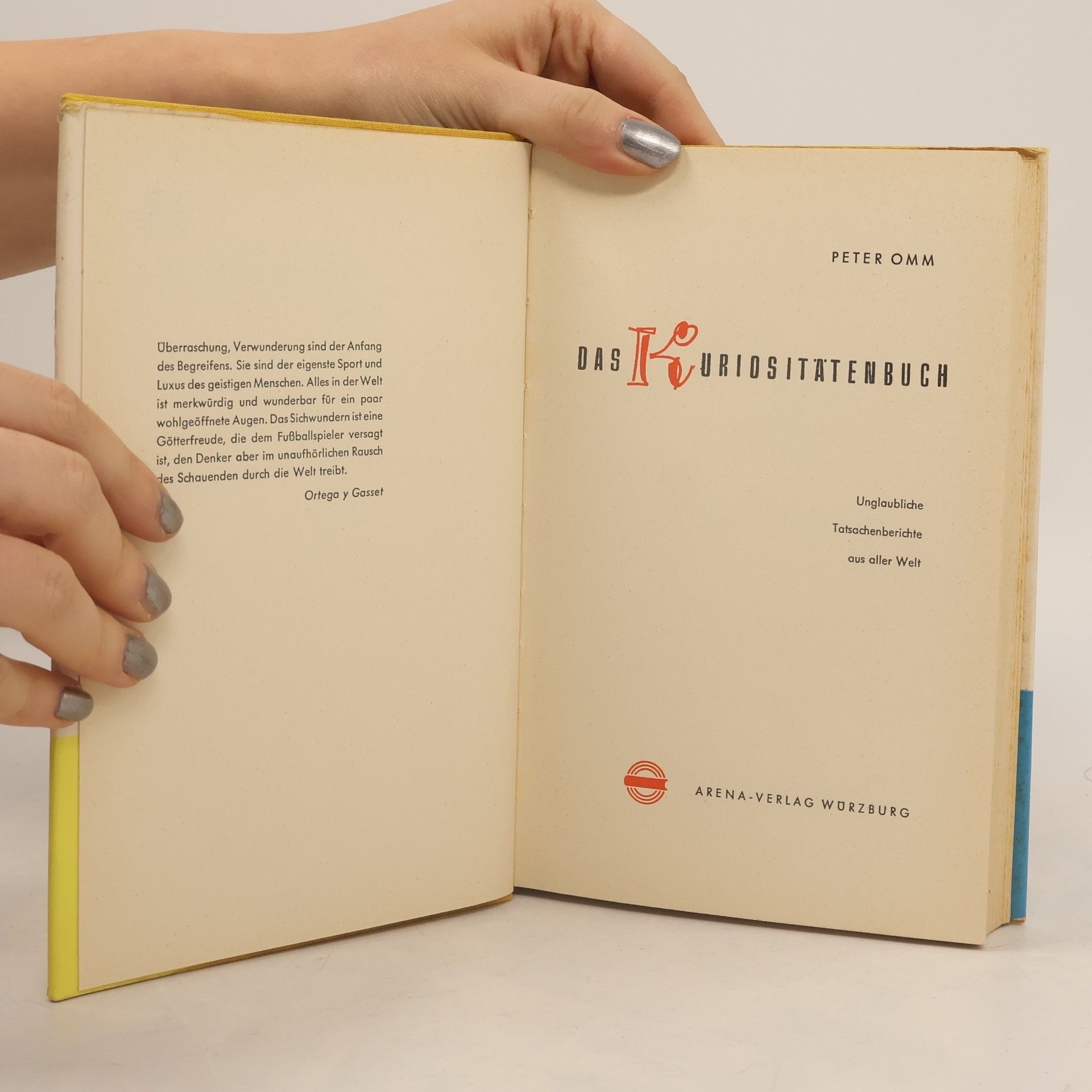 Peter Omm Das Kuriositätenbuch
