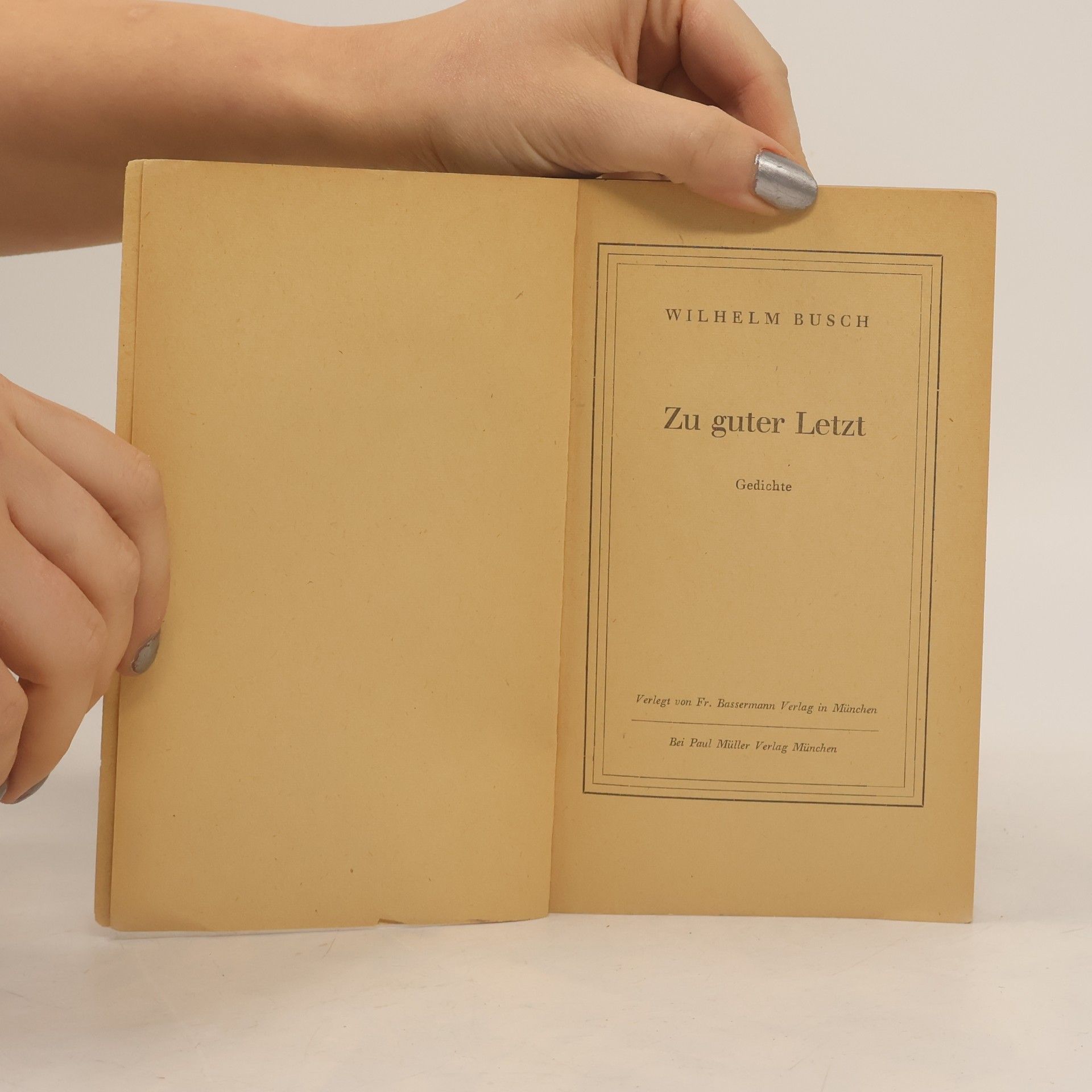 Wilhelm Busch Zu Guter Letzt
