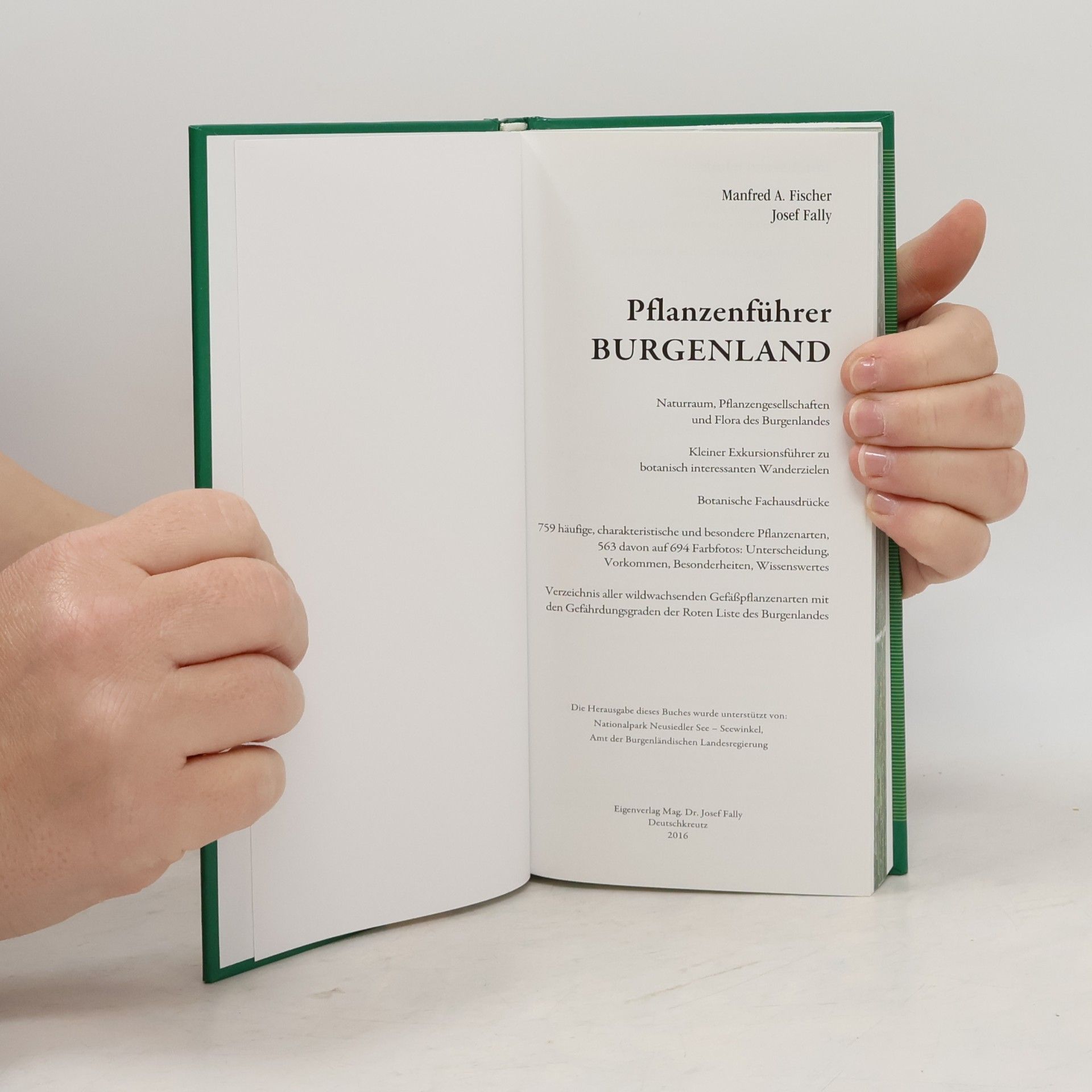 Manfred Adalbert Fischer Pflanzenführer Burgenland