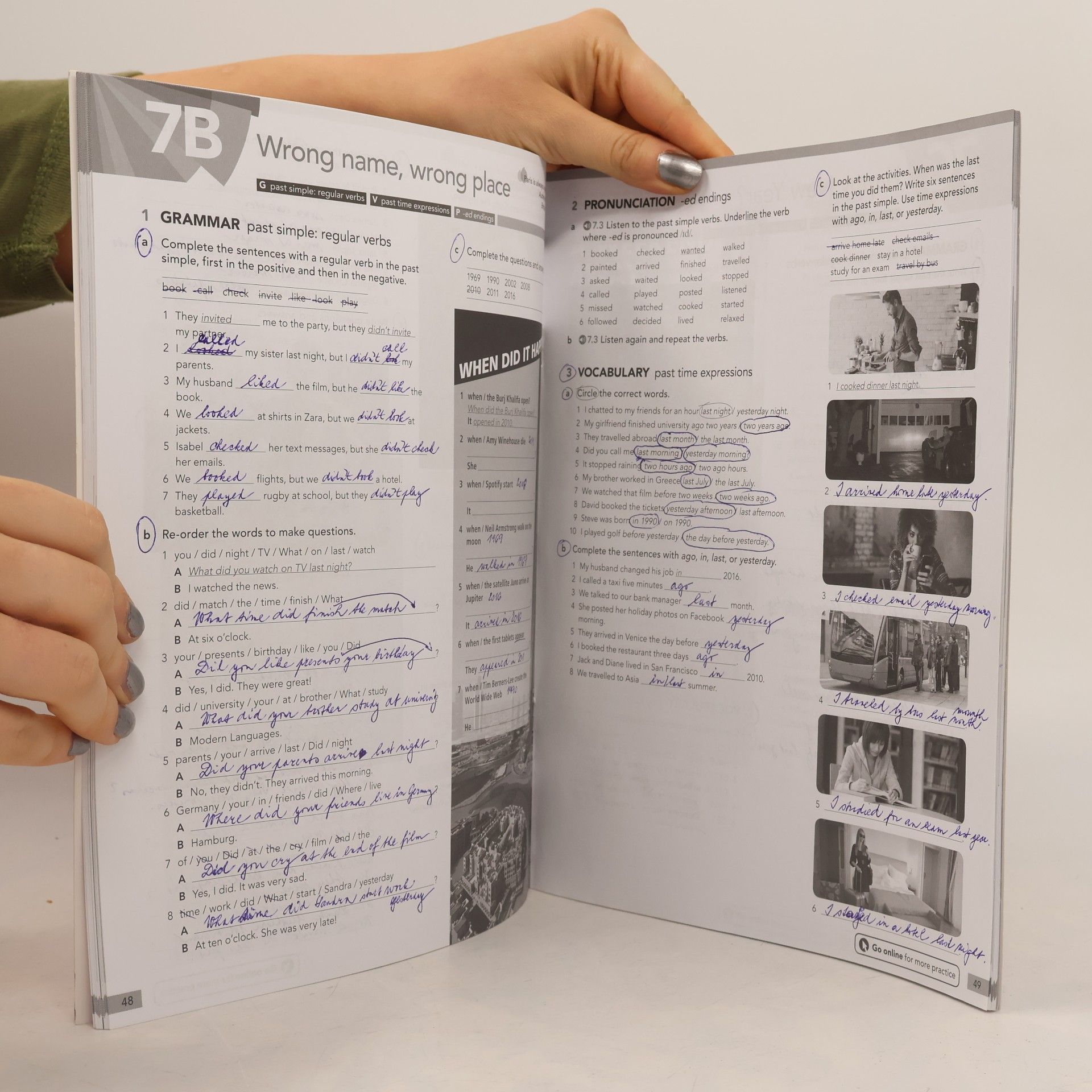 Oxford University Press English File Fourth Edition Elementary Workbook with Answer Key