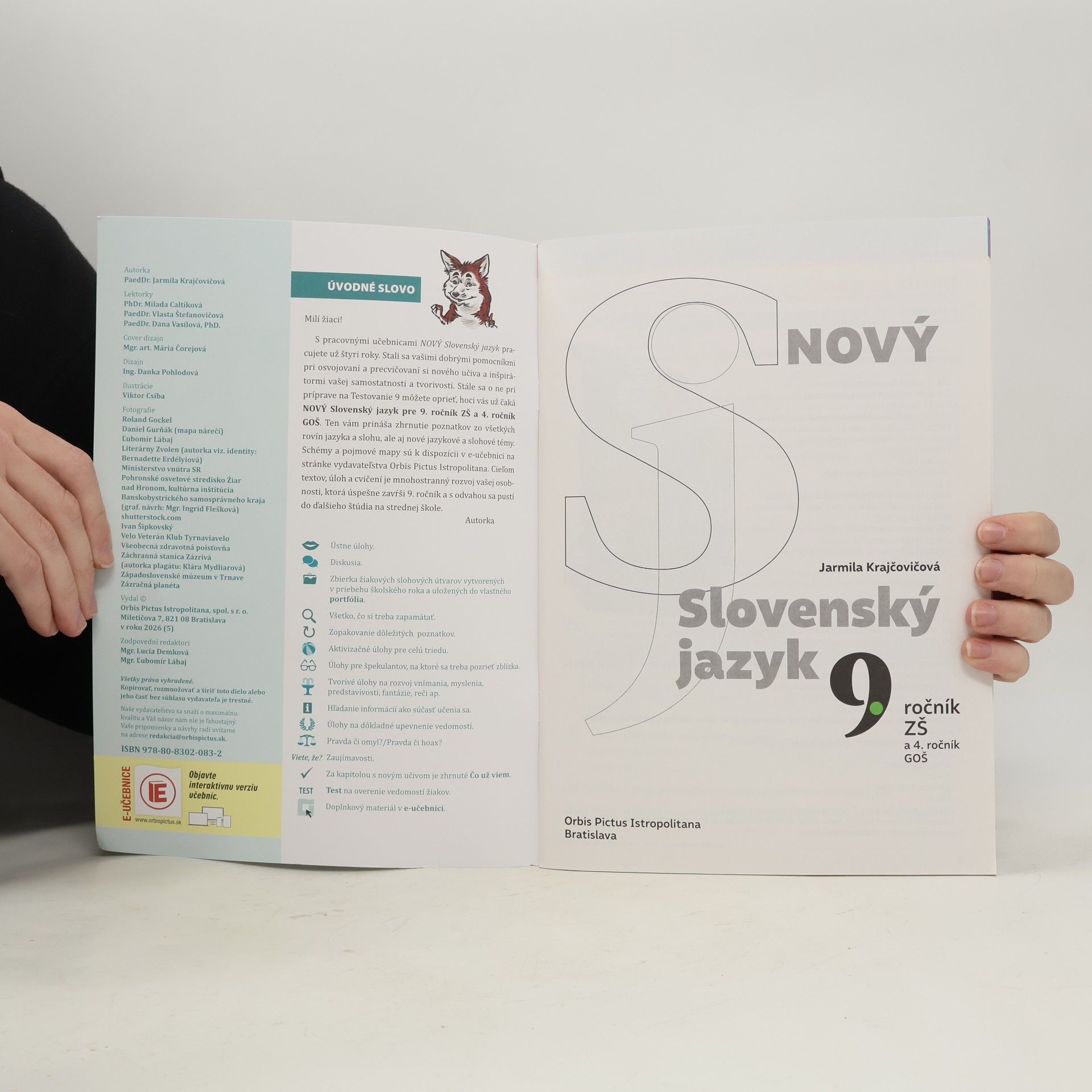Jarmila Krajčovičová Nový Slovenský jazyk pre 9. ročník ZŠ a 4. ročník GOŠ