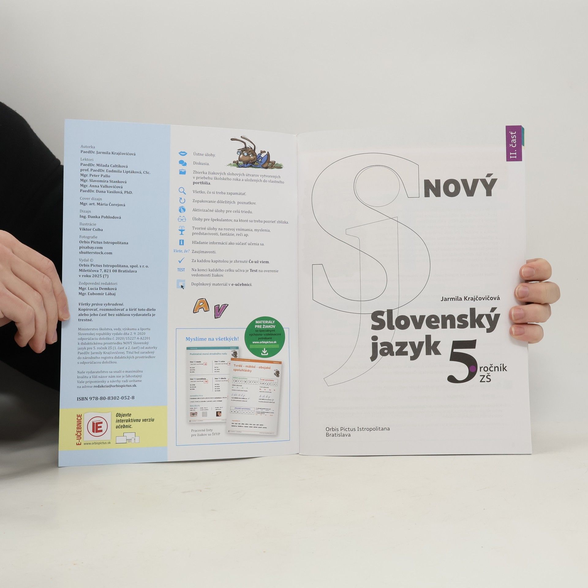 Jarmila Krajčovičová Nový Slovenský jazyk pre 5. ročník ZŠ, II. časť