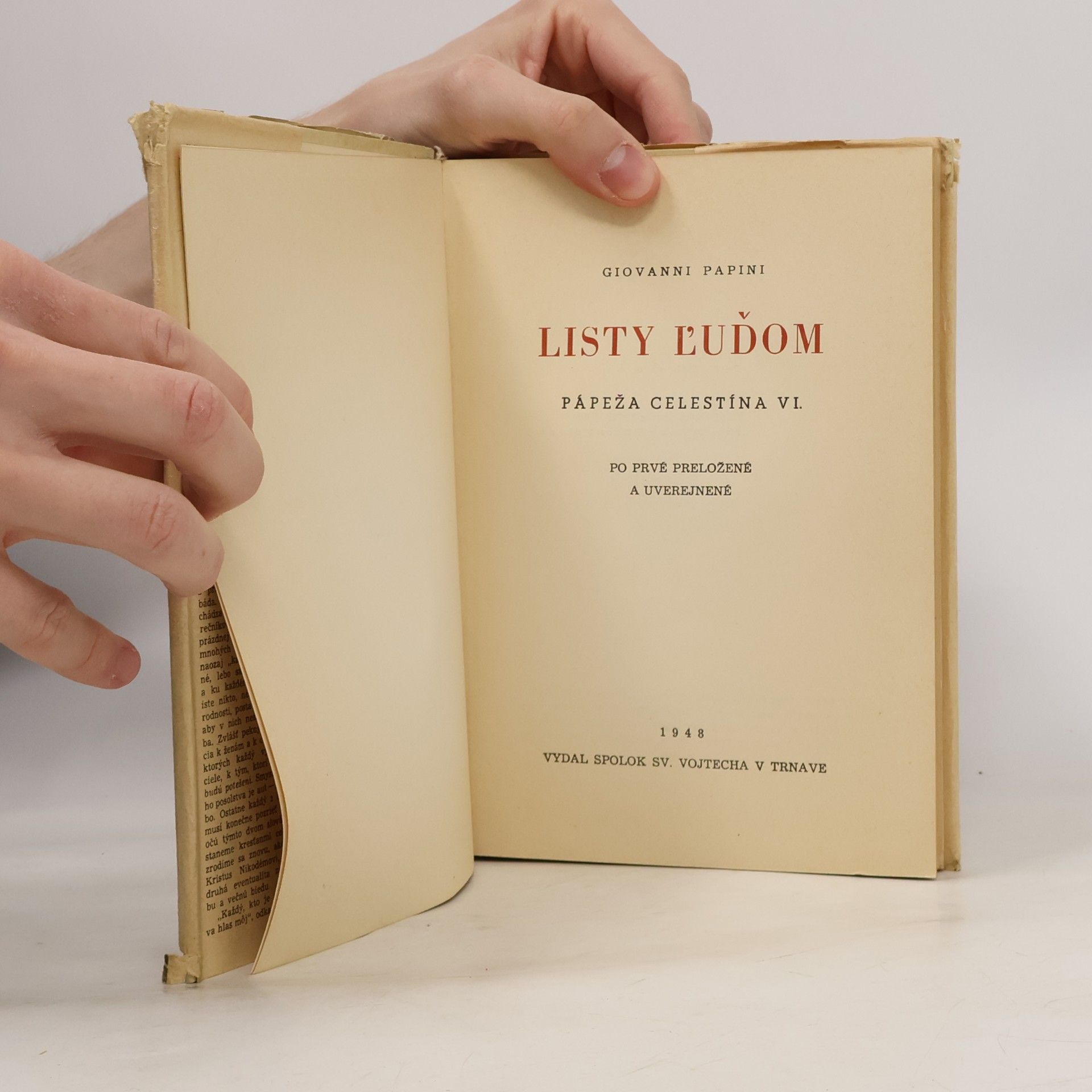 Giovanni Papini Listy ľuďom pápeža Celestína VI