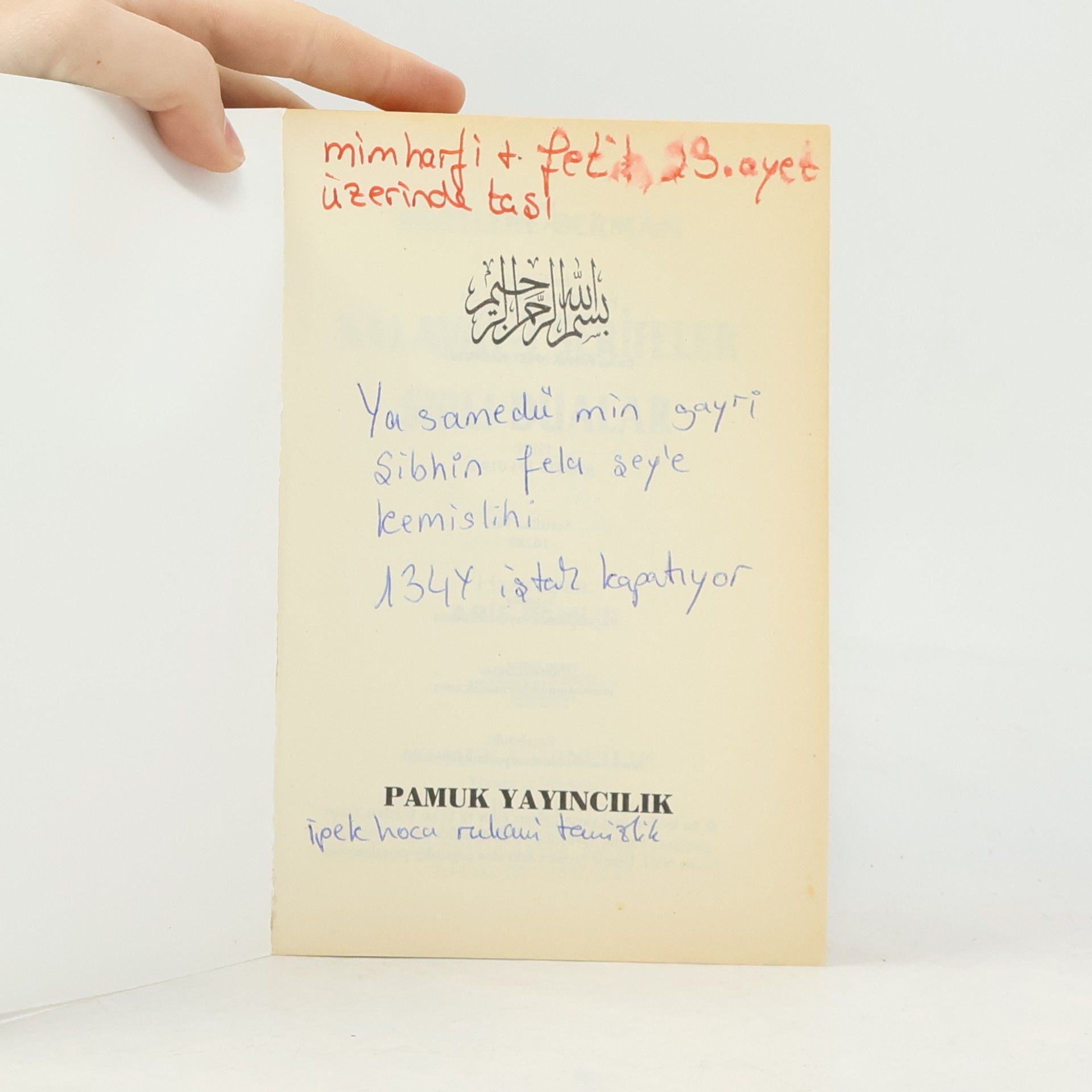 Arif Pamuk Dertlere Derman Salavat-i Serifeler Sirli Dualar