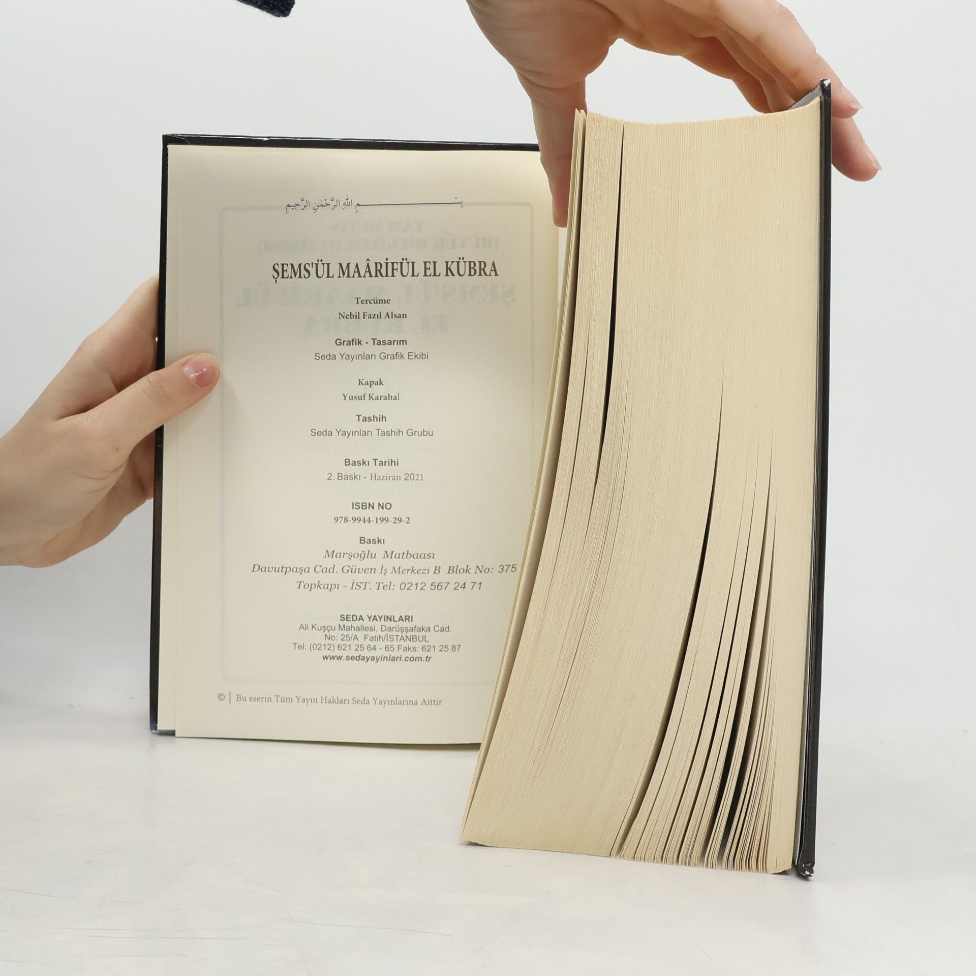 İmam Ahmet Bin Ali El-Büni Şems-ül Maârifül El Kübra 4 Cilt, 2 Kitap, Ciltli