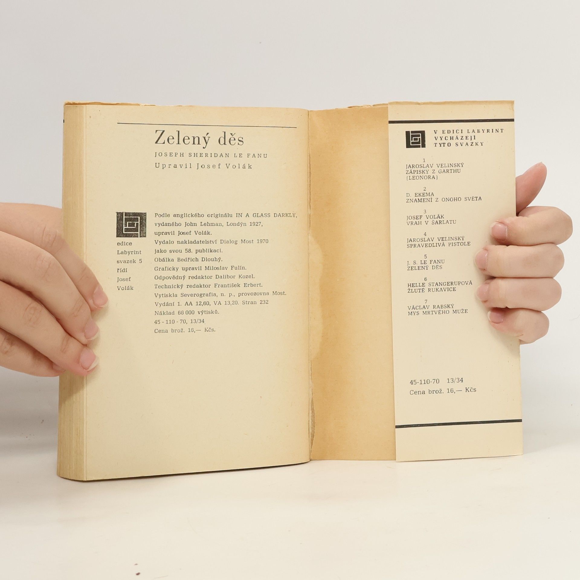 Sheridan Le Fanu Zelený děs