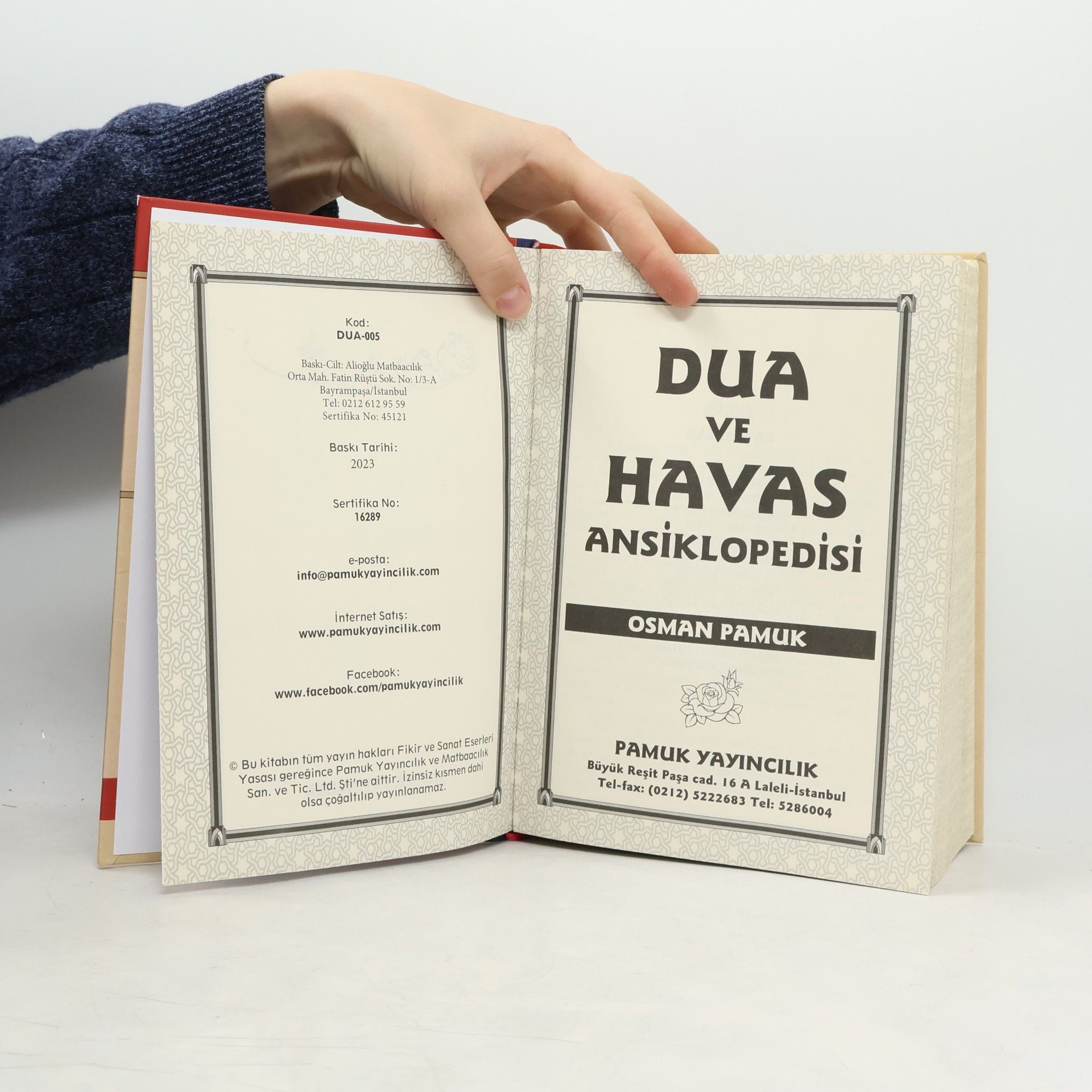 Osman Pamukoglu Dua ve Havas Ansiklopedisi: Ciltli