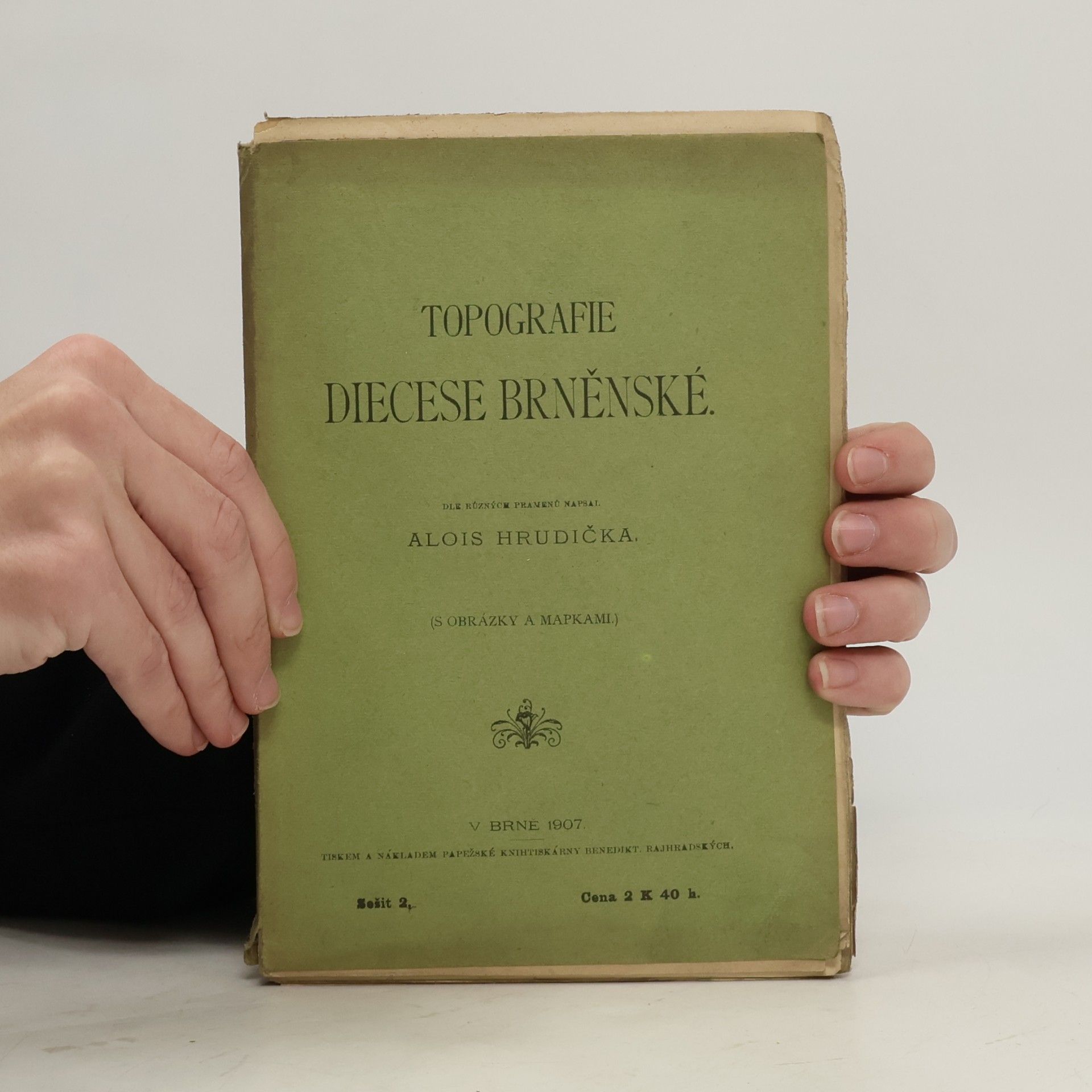 Alois Hrudička Topografie diecese Brněnské