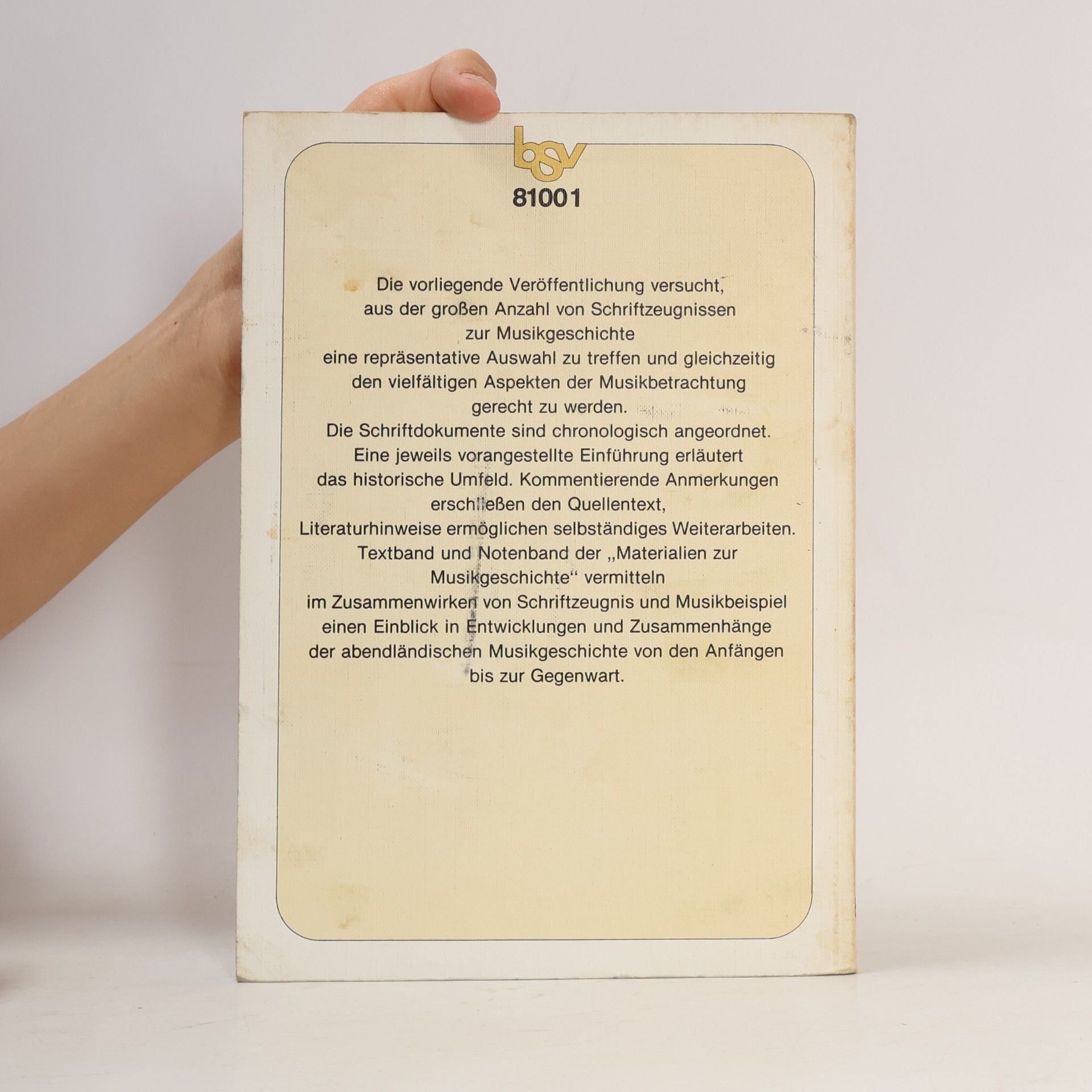 Lenz Meierott Materialien zur Musikgeschichte