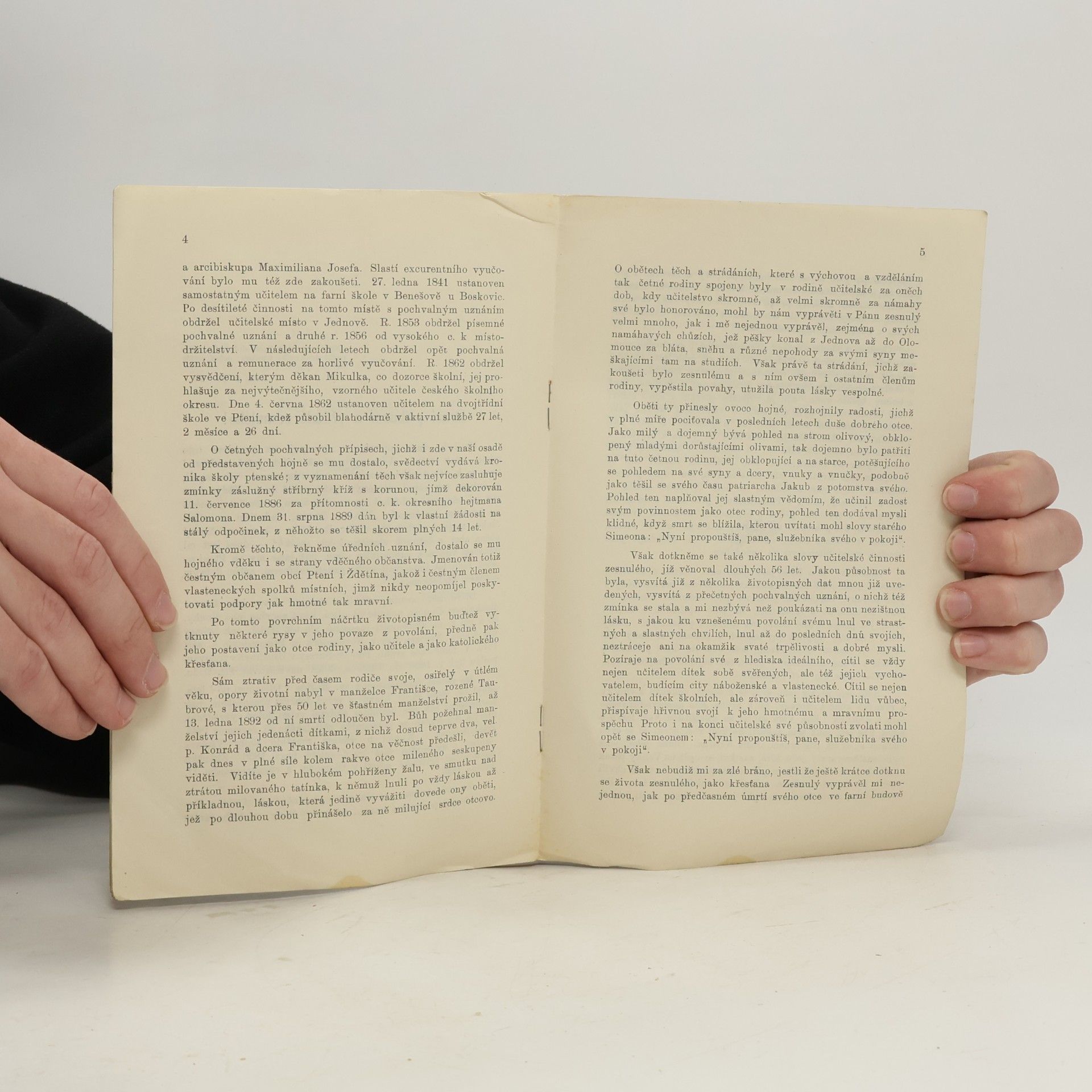 P. Josef Janík Reč při pohřbu + Vincence Surmy, nadučitele na odpočinku, majitele záslužného stříbrného kříže s korunou, čestného člena několika obcí a vlasteneckých spolků