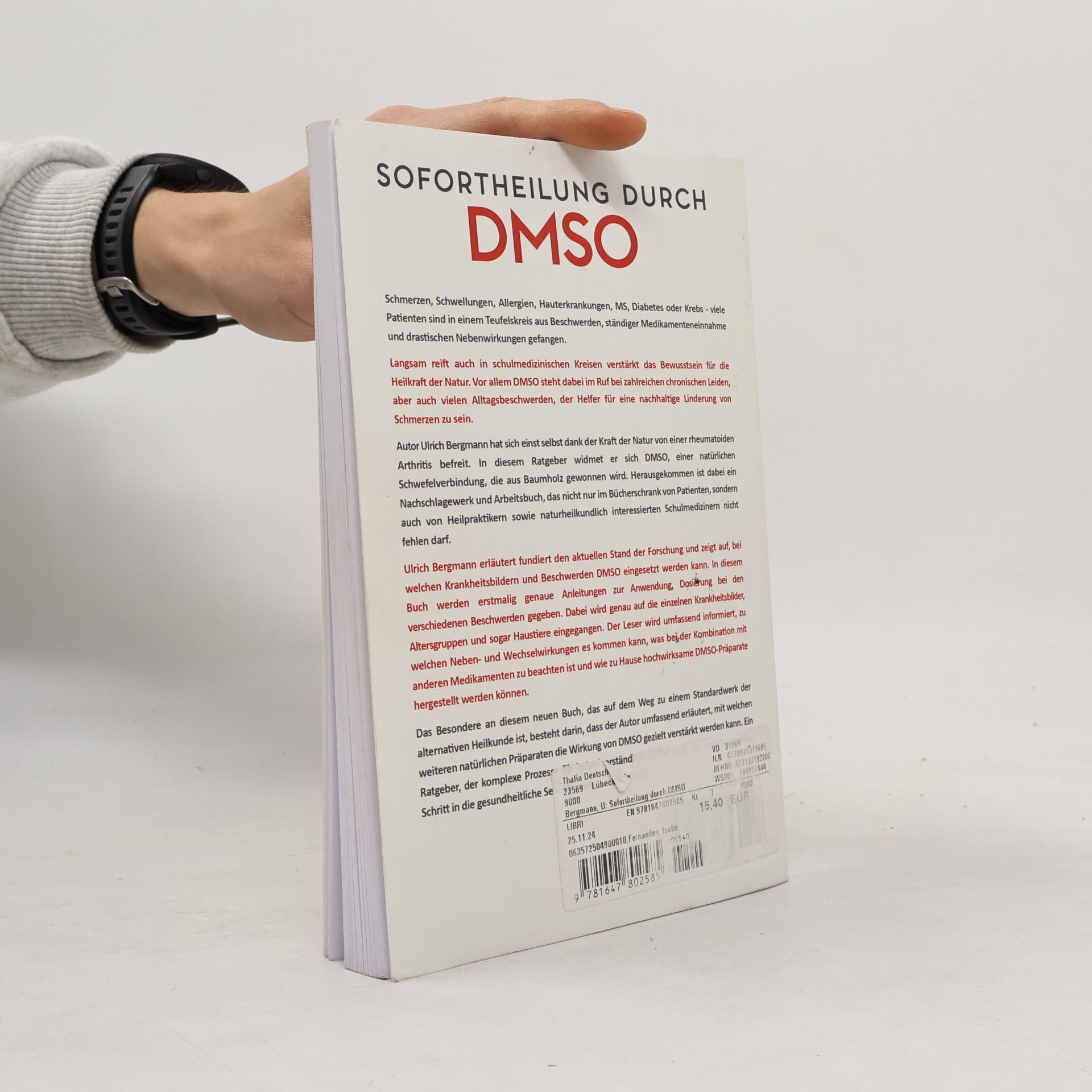 Ulrich Bergmann Sofortheilung durch DMSO