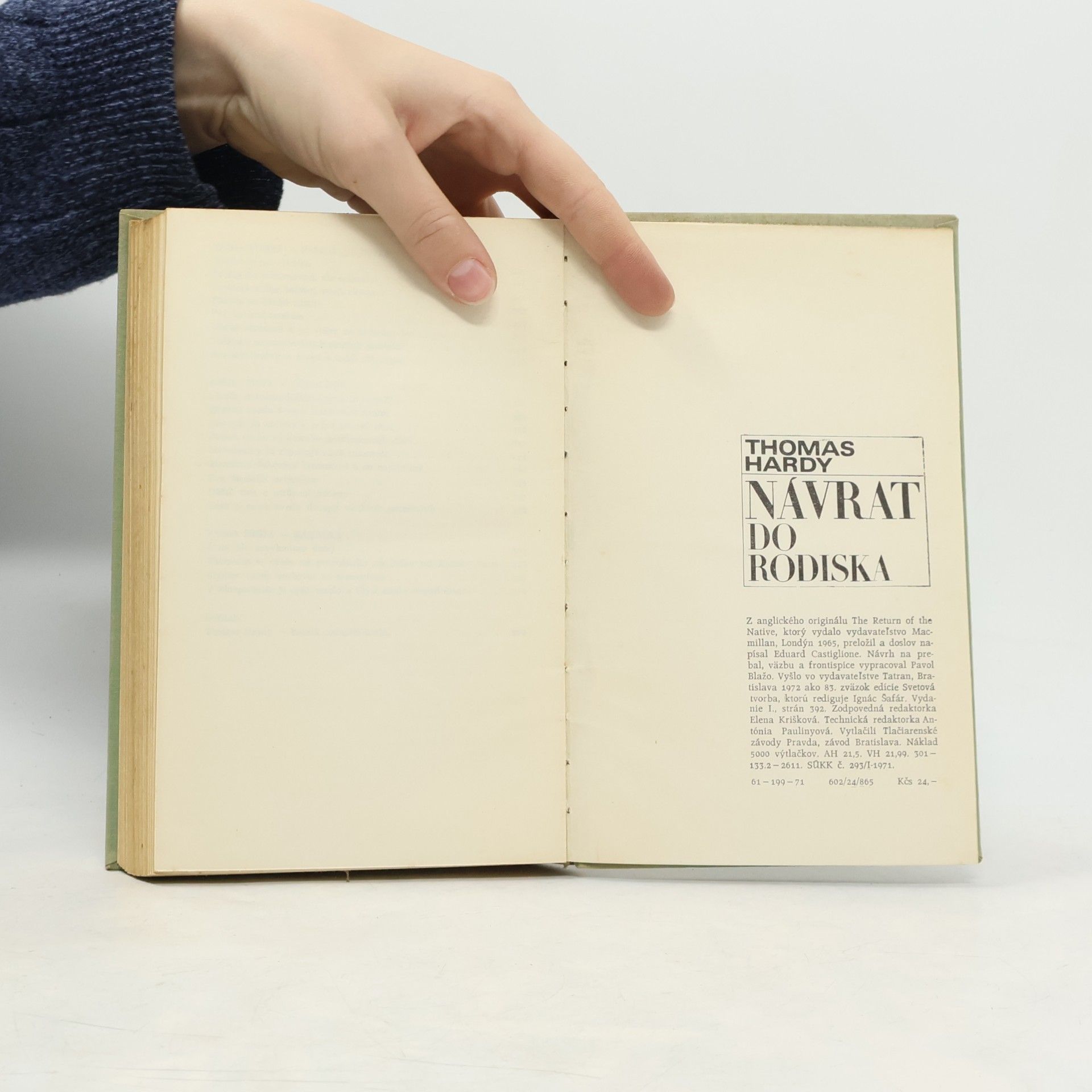 Thomas Hardy Návrat do rodiska