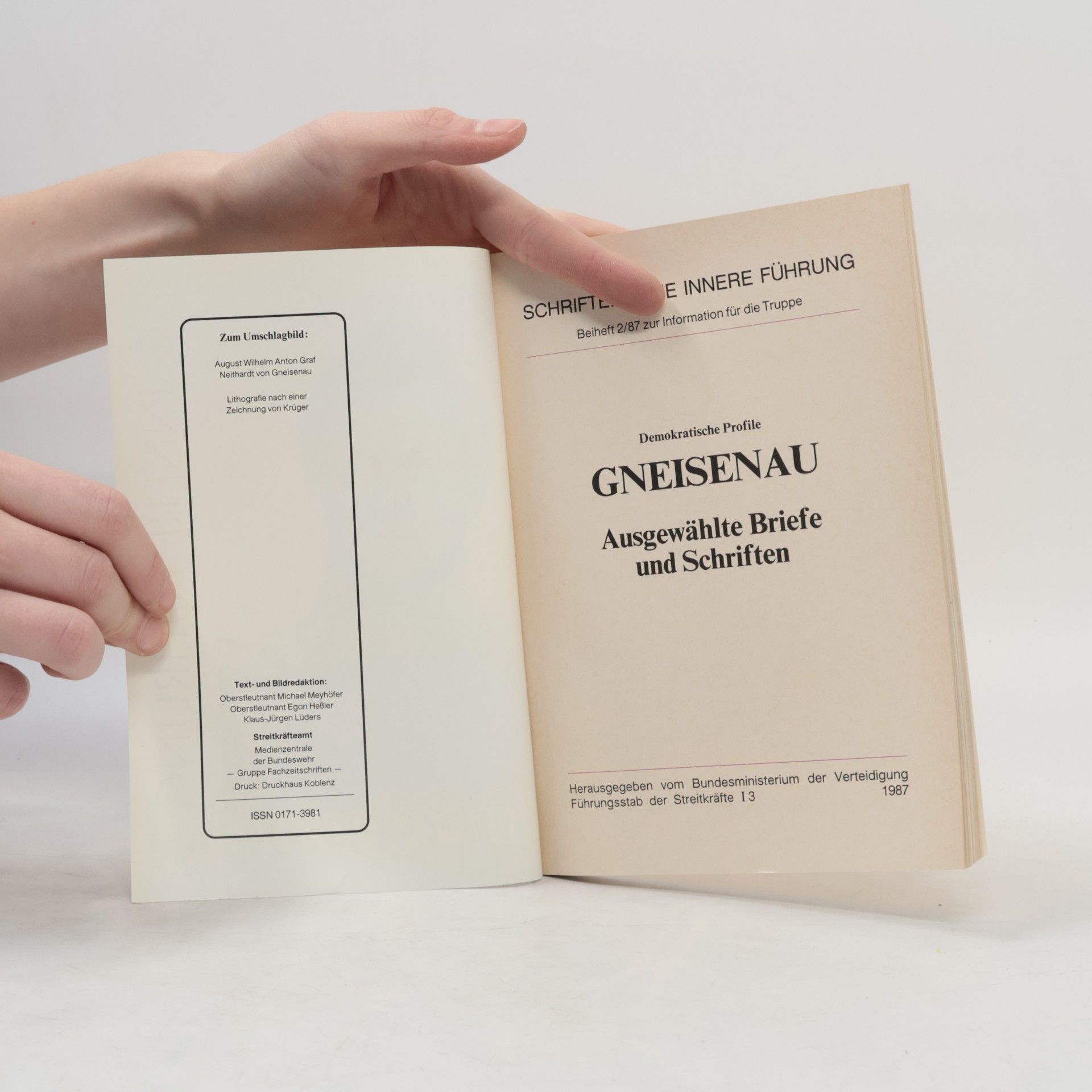 Autorenkollektiv Gneisenau. Ausgewählte Briefe und Schriften