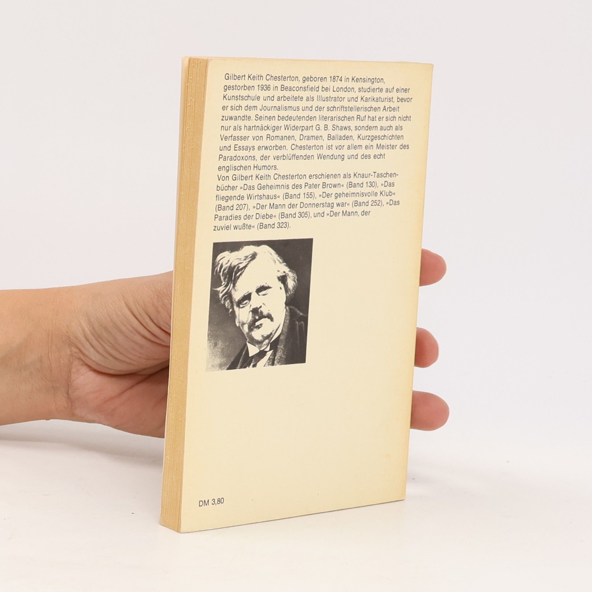 Gilbert Keith Chesterton Der Mann der zuviel wußte