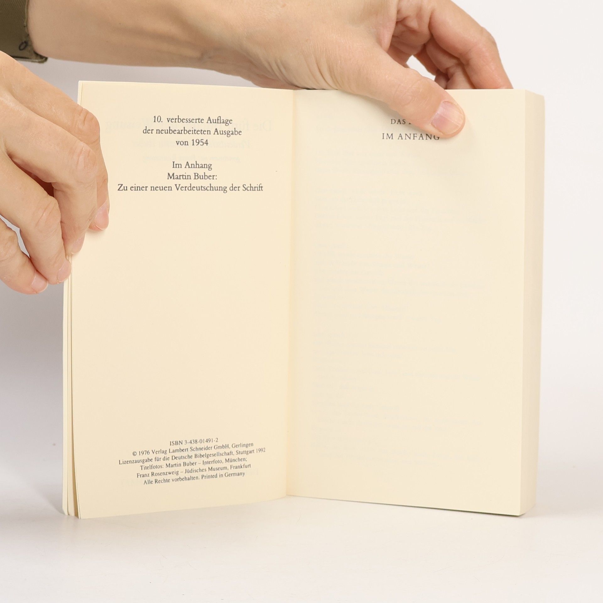 Martin Buber Die Schrift 1-4