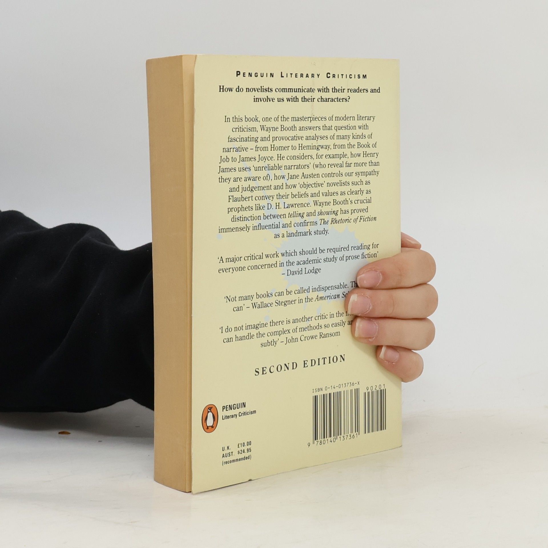Wayne C. Booth The Rhetoric of Fiction