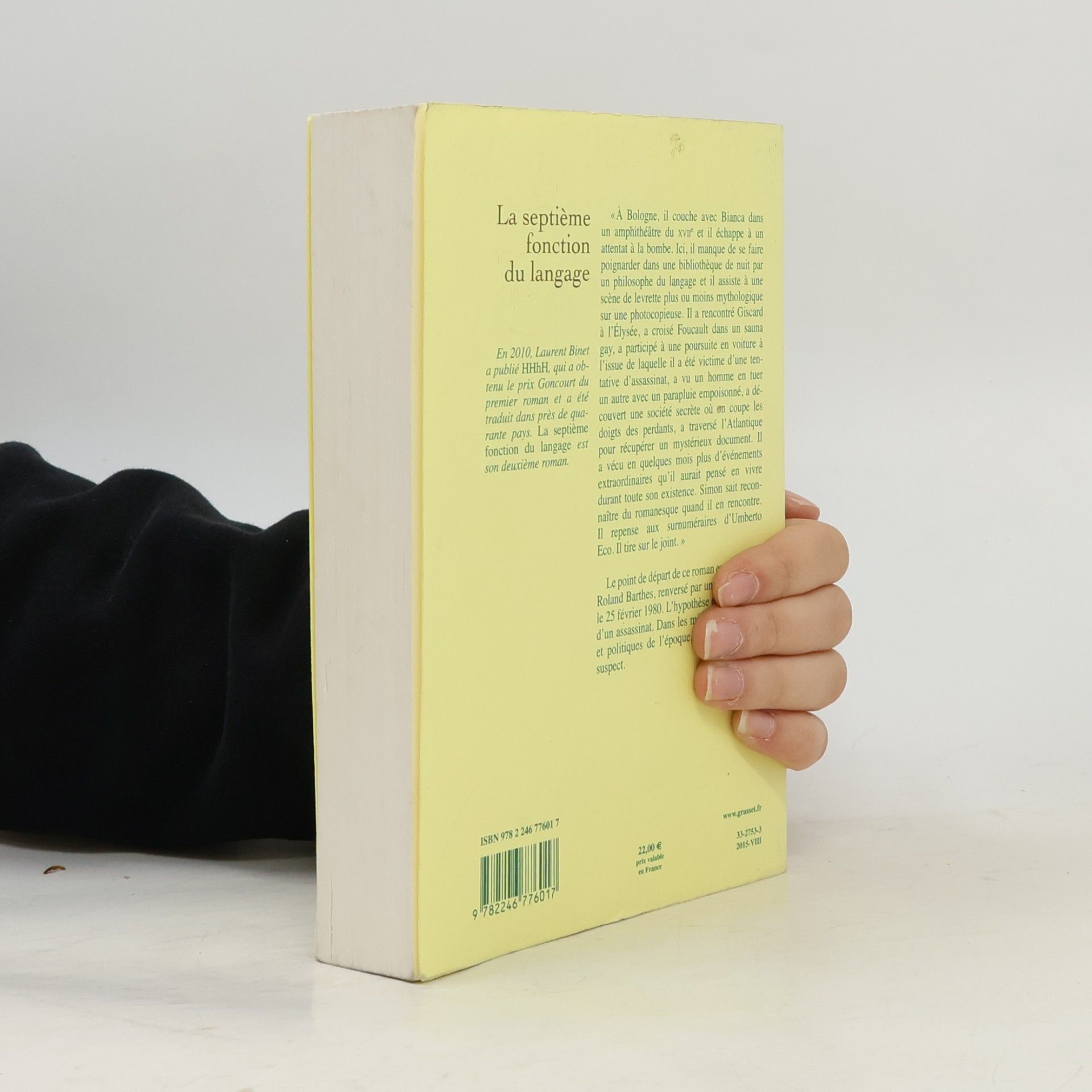 Laurent Binet La septième fonction du langage