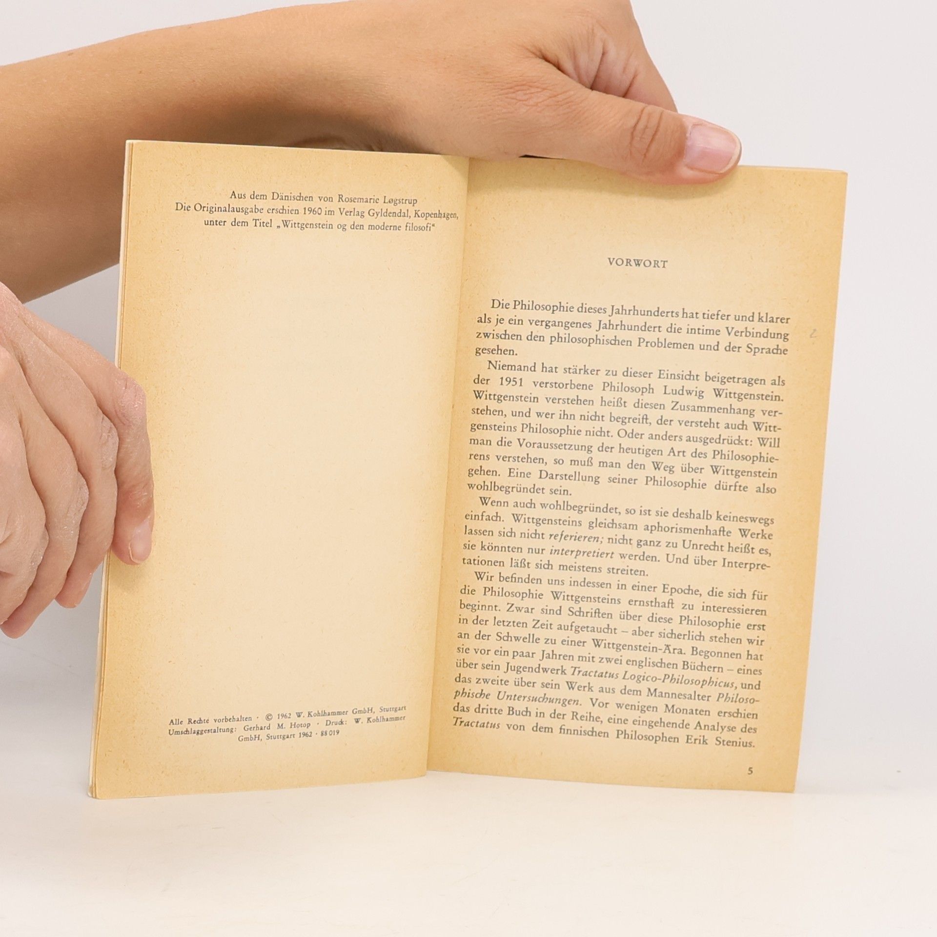 Justus Hartnack Wittgenstein und die moderne Philosophie
