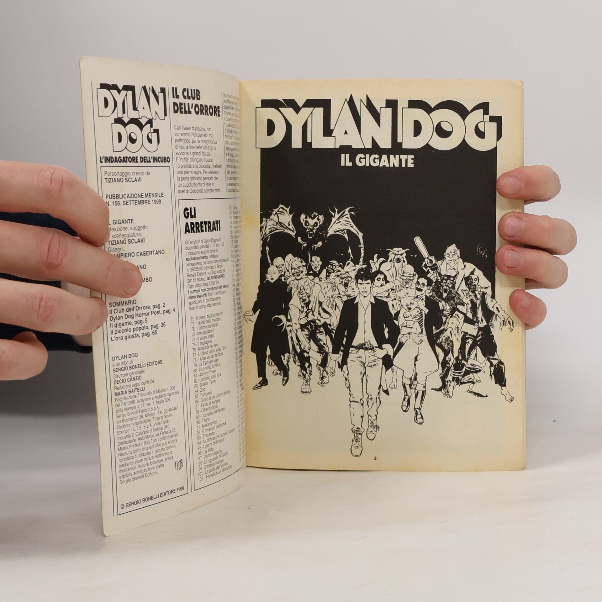 Tiziano Sclavi Dylan Dog 156