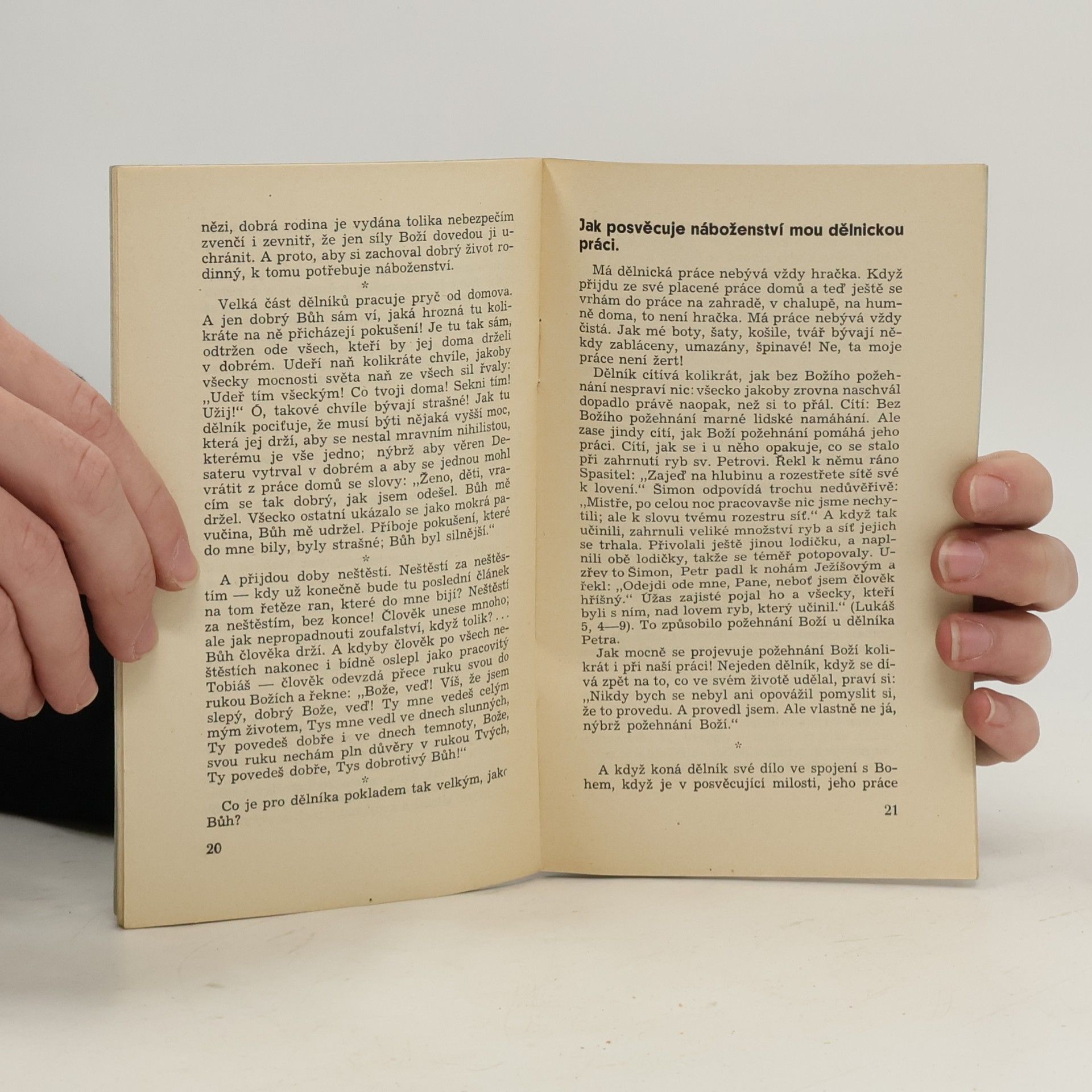 Dr. Bedřich Vašek  Dělník dnes / Dělník v náboženské práci
