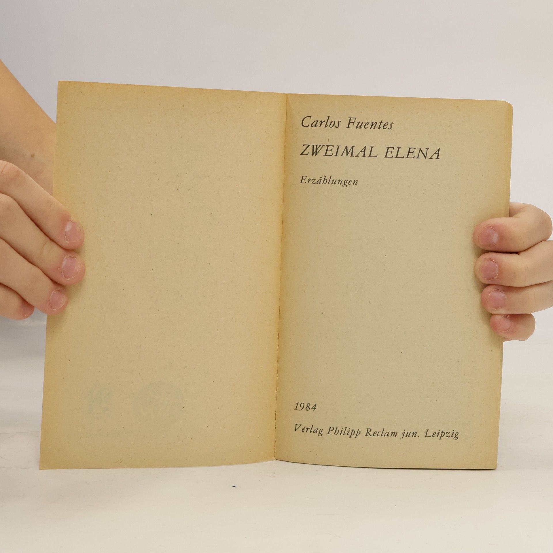 Carlos Fuentes Zweimal Elena