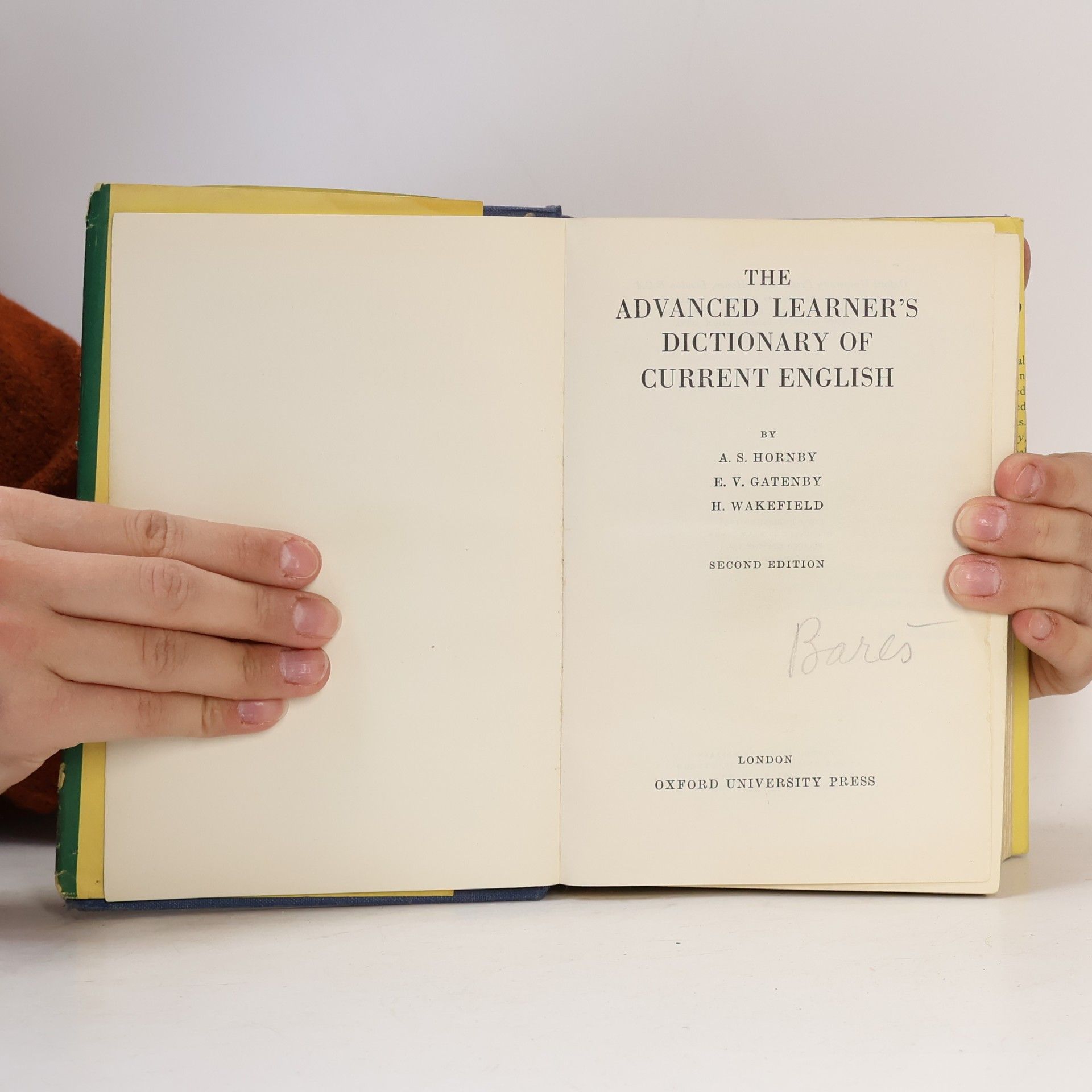 Albert Sydney Hornby The Advanced Learner's Dictionary of Current English