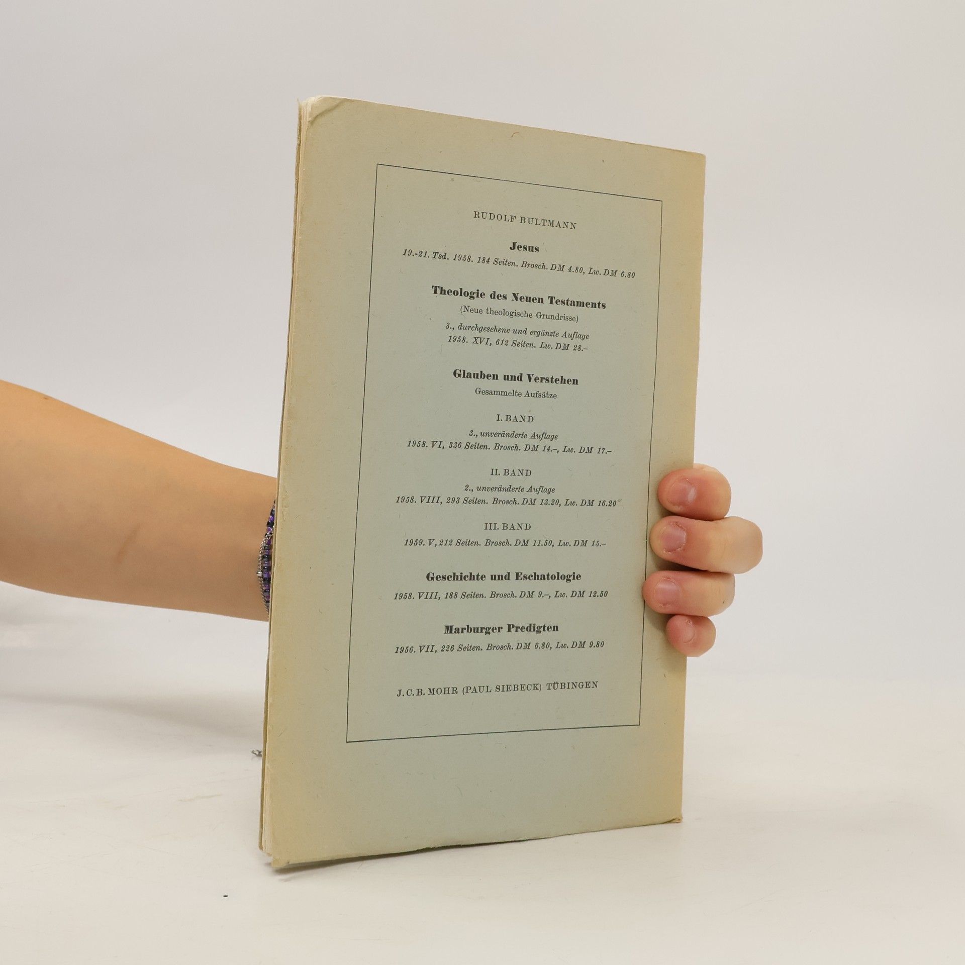 Gerhard Ebeling Zeitschrift für Theologie und Kirche