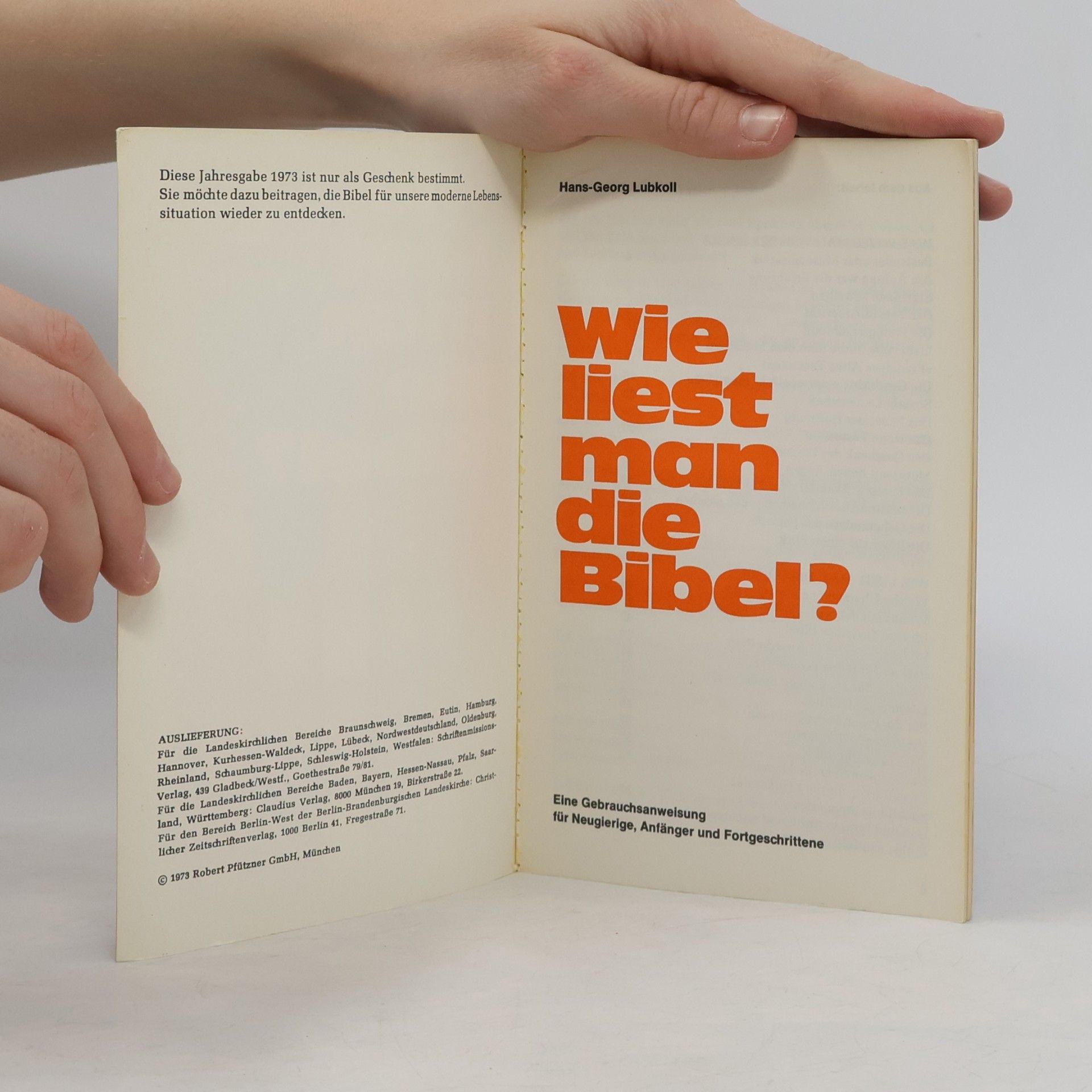 AA.VV. Wie liest man die Bibel?