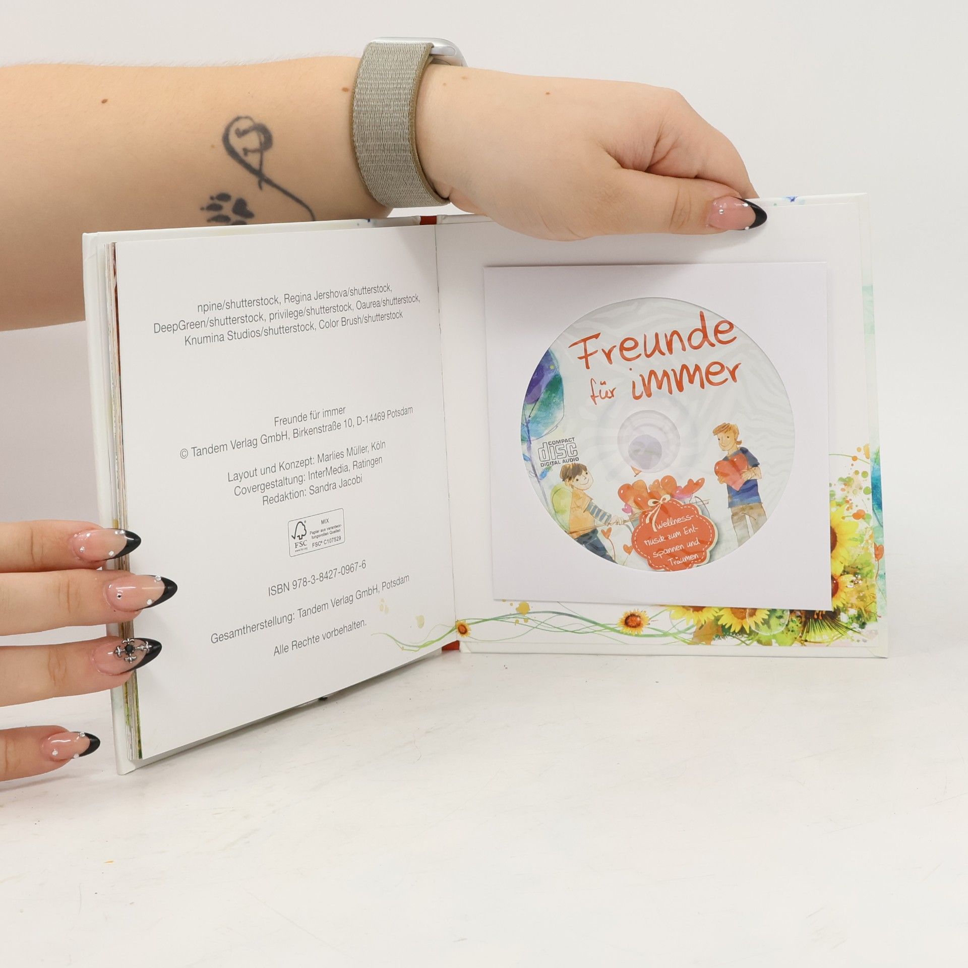 Verlag Tandem Geschenkbuch: Freunde für immer - Mit Wohlfühl-Musik-CD
