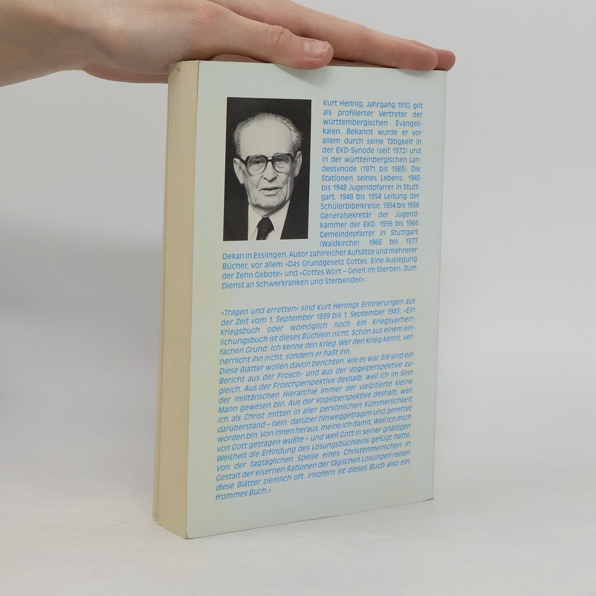 Kurt Hennig Tragen und erretten