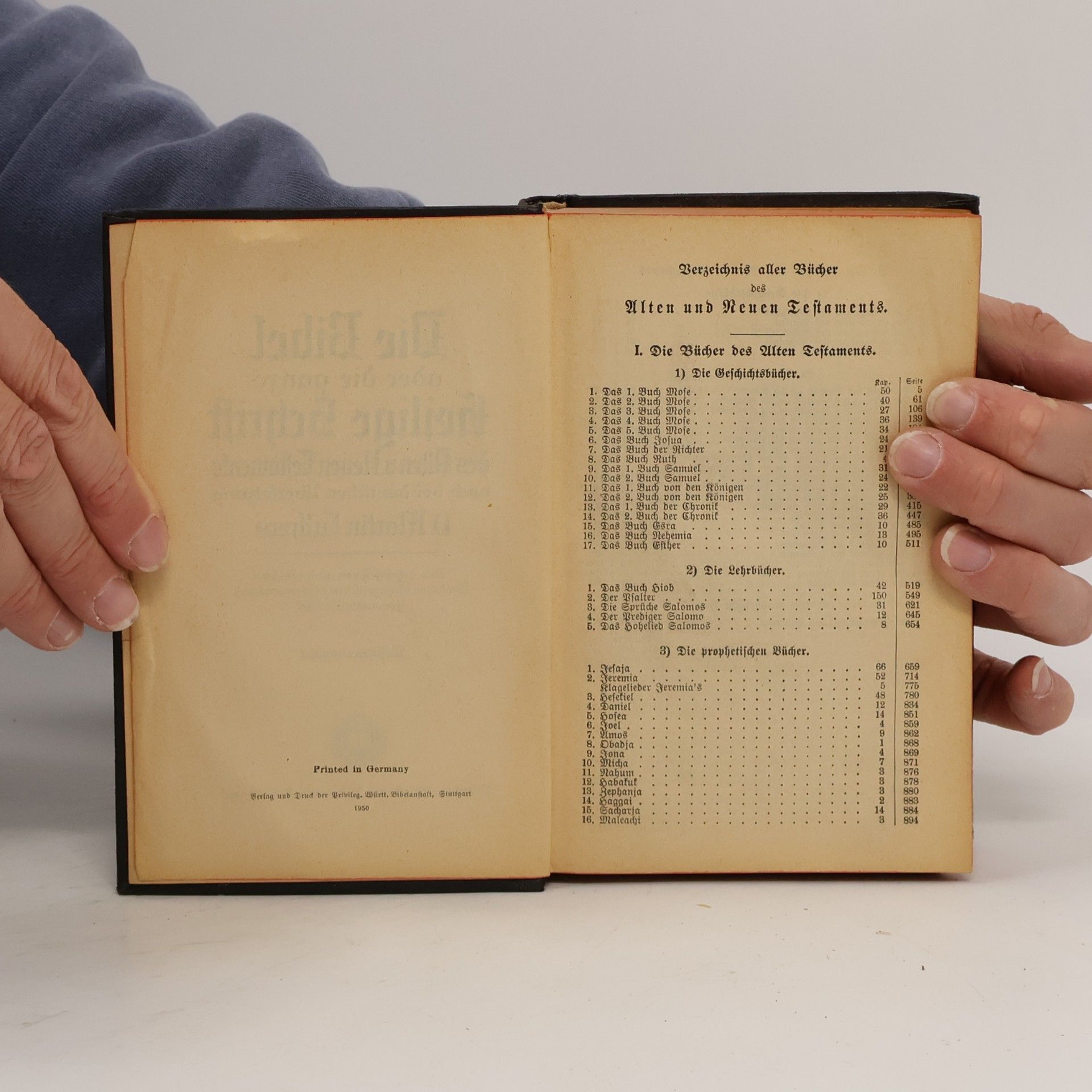 Martin Luther Die Bibel oder die ganze Heilige Schrift des Alten u. Neuen Testaments