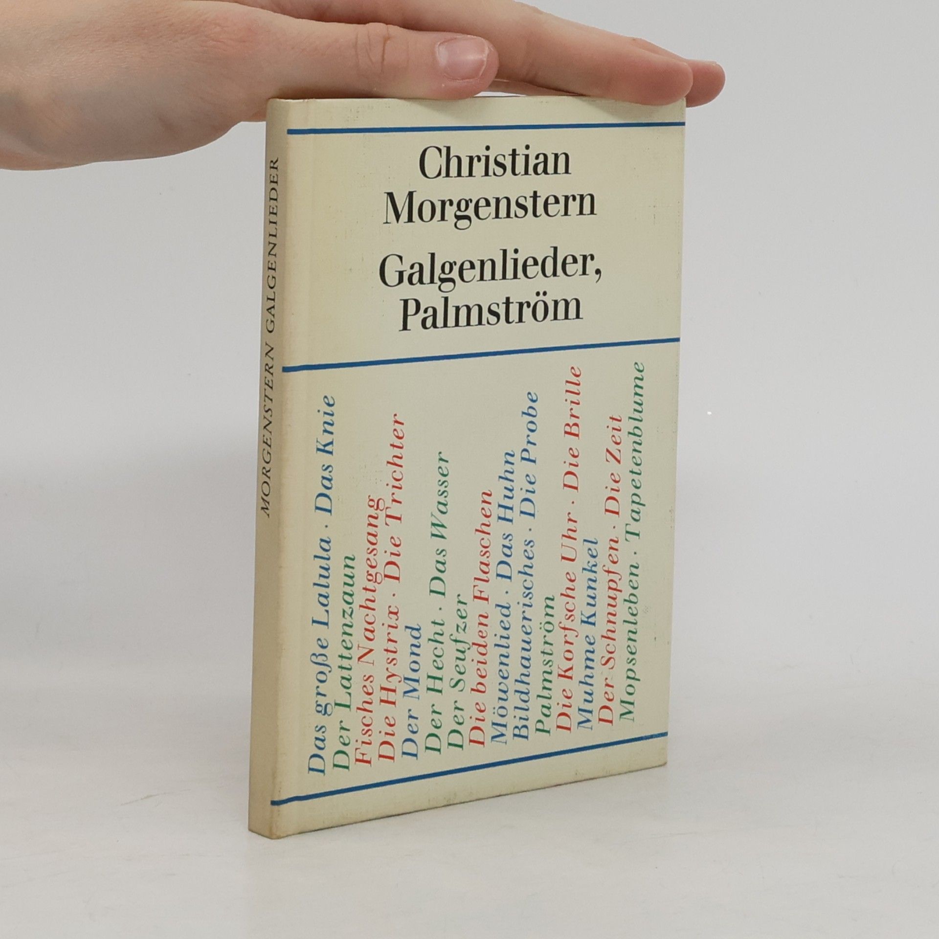 Christian Morgenstern Galgenlieder. Palmström
