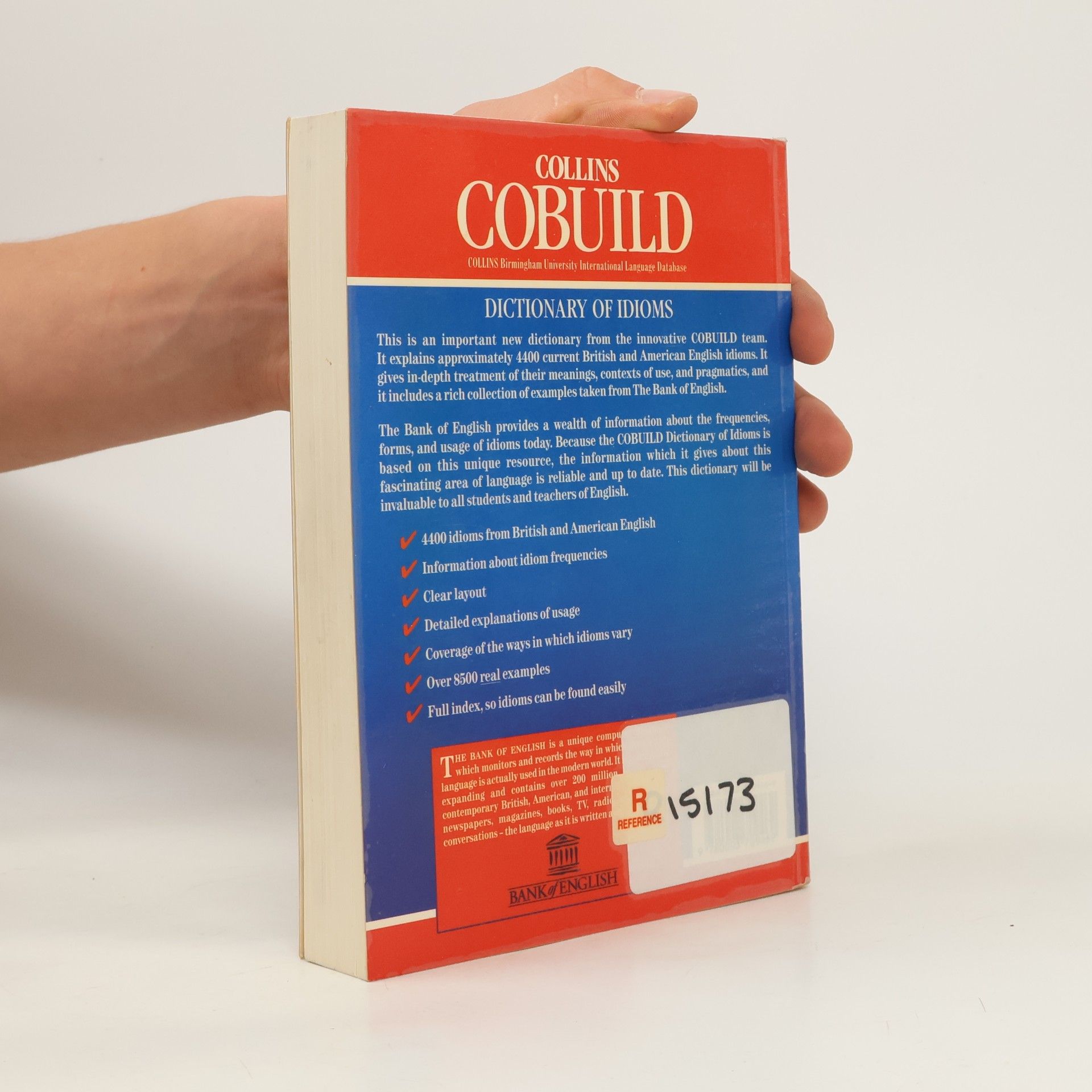 Various authors Dictionary of idioms Collins Cobuild Dictionary of idioms