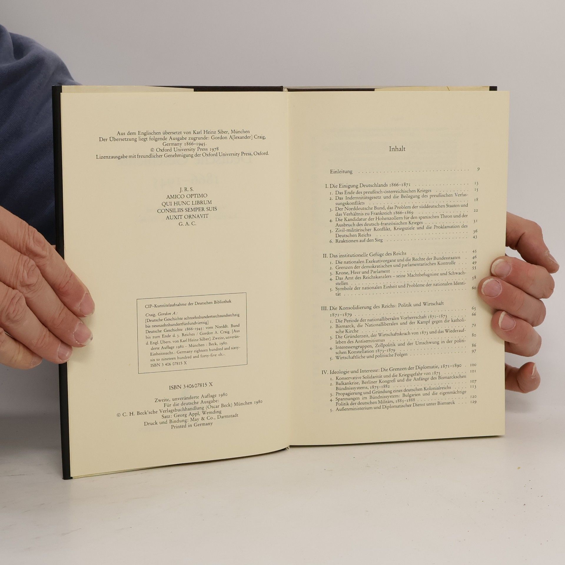 Gordon A. Craig Deutsche Geschichte 1866 - 1945