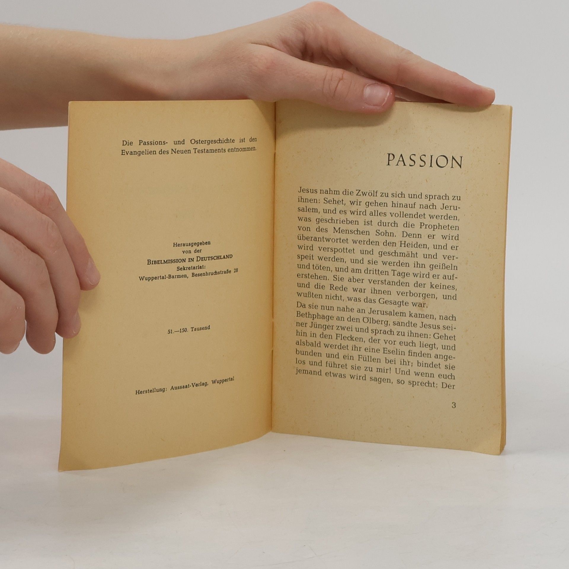 Various authors Die Passions- und Ostergeschichte der Bibel