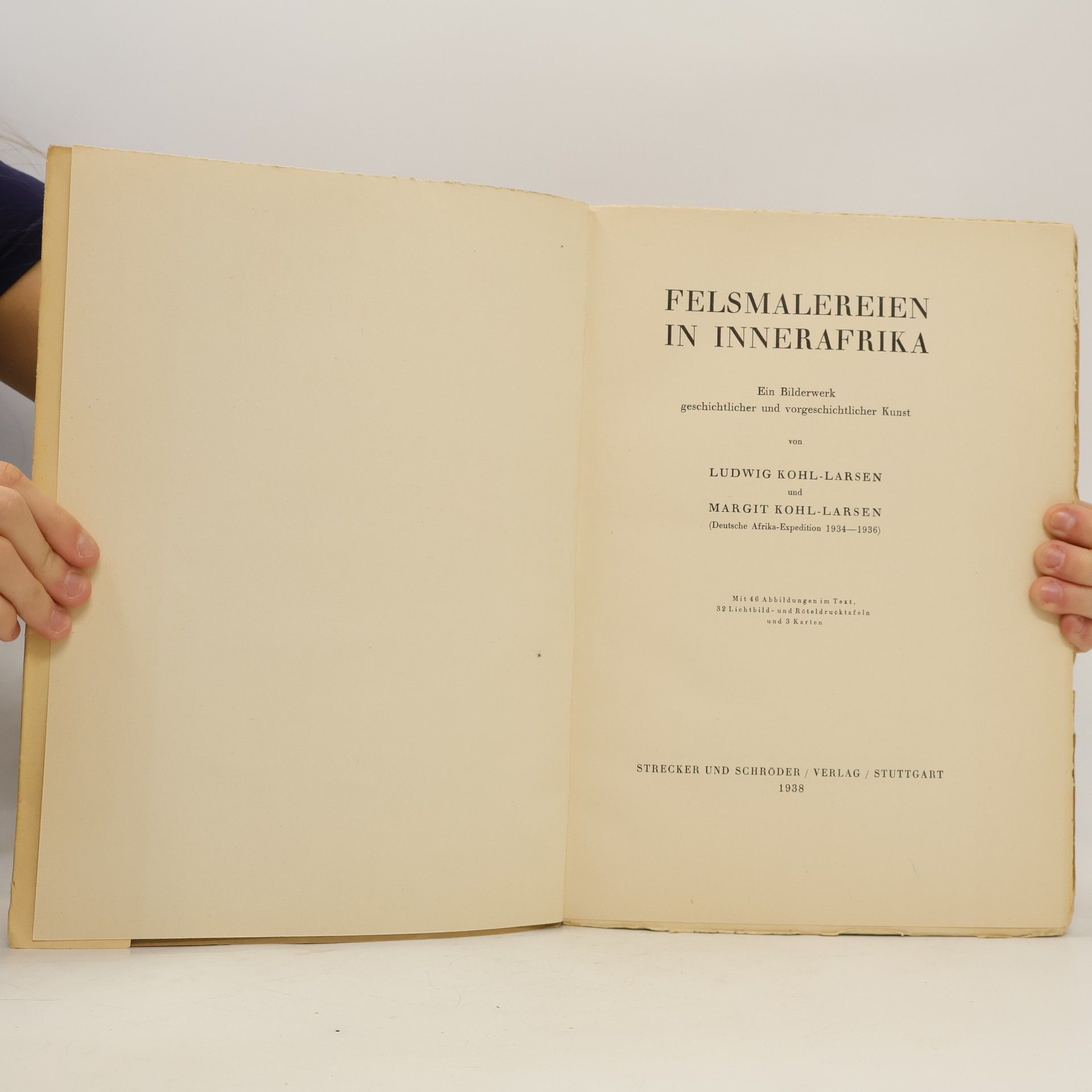Ludwig Kohl Larsen Felsmalereien in Innerafrika