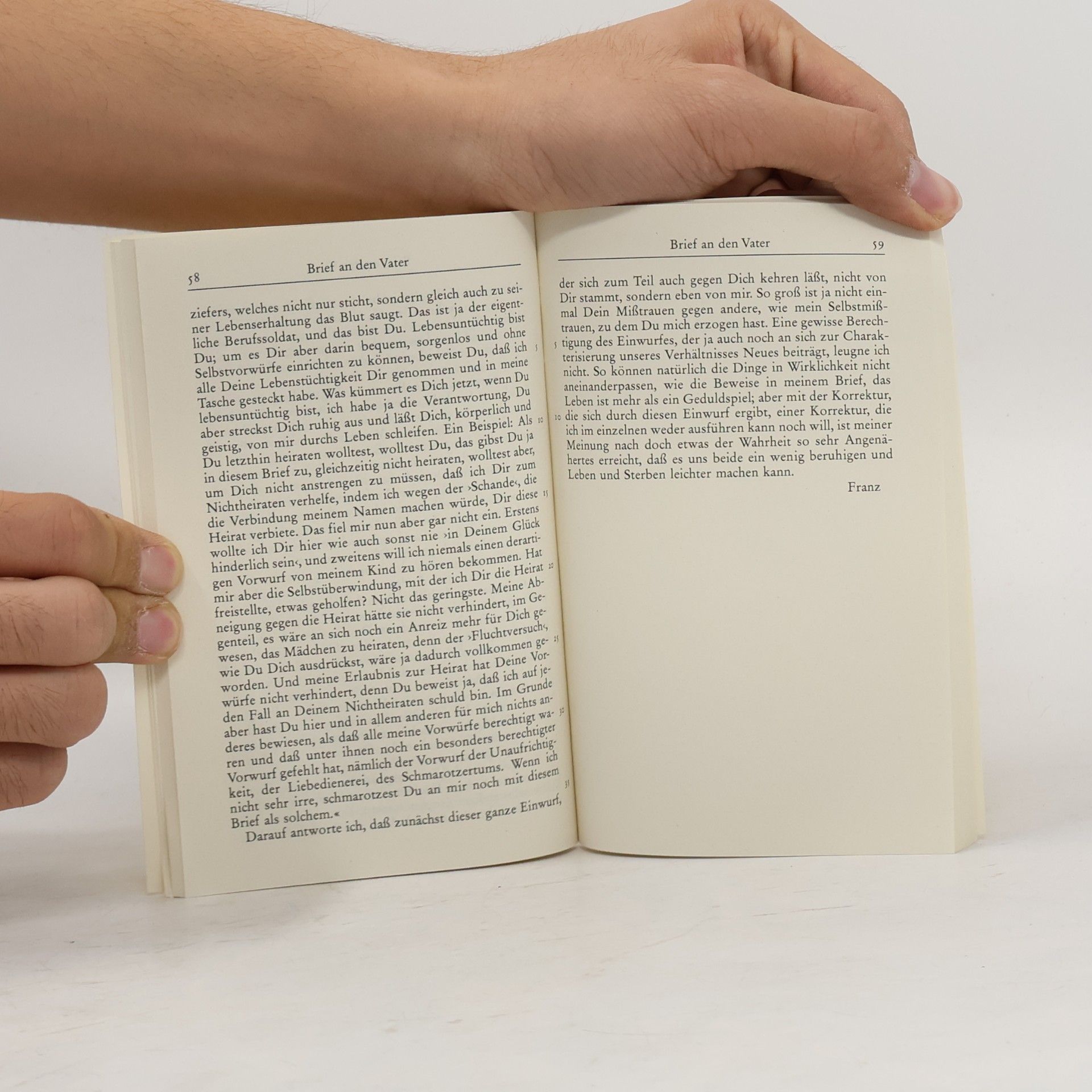 Franz Kafka Brief an den Vater