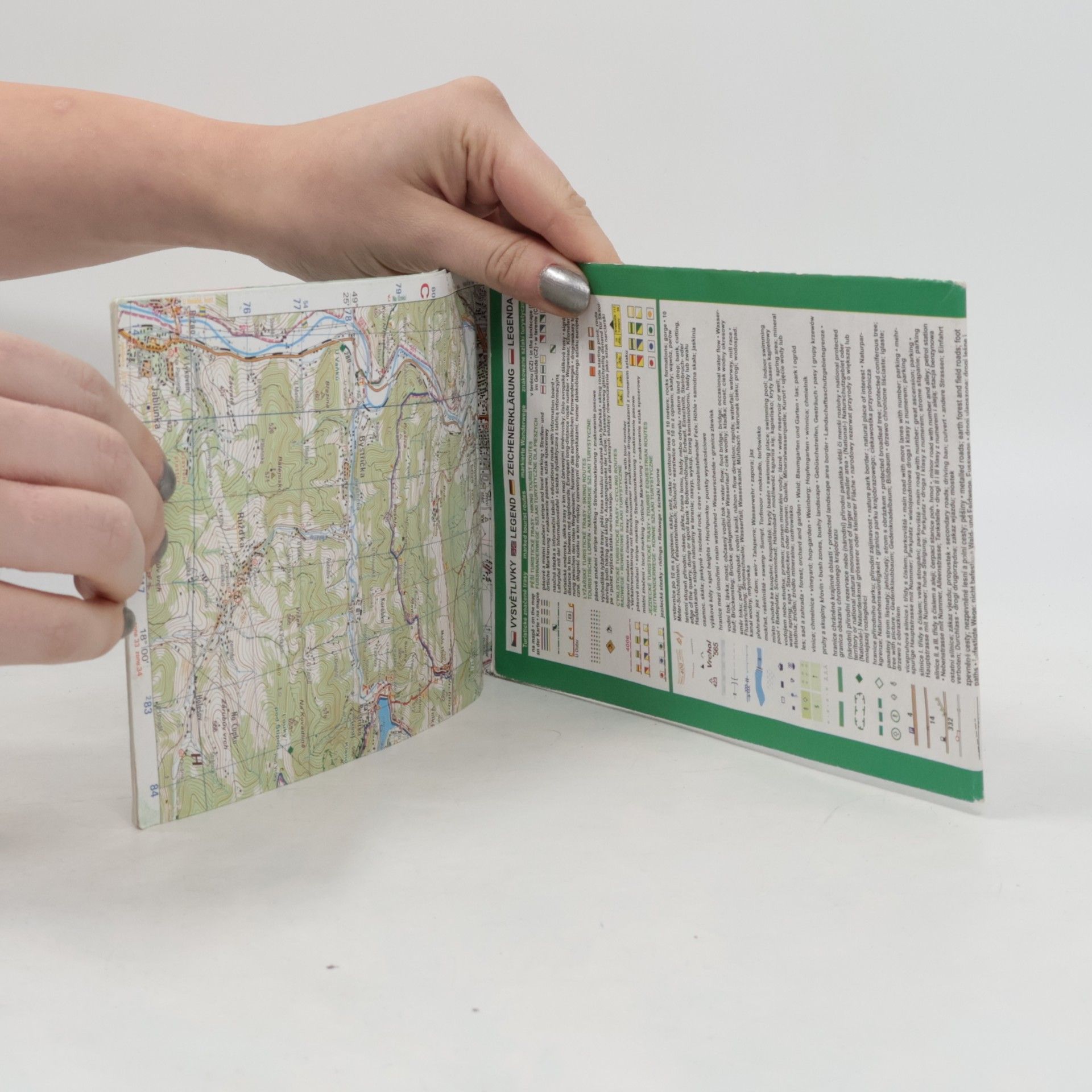 Česko) Klub českých turistů (Praha Moravskoslezské Beskydy turistická mapa 1:50 000