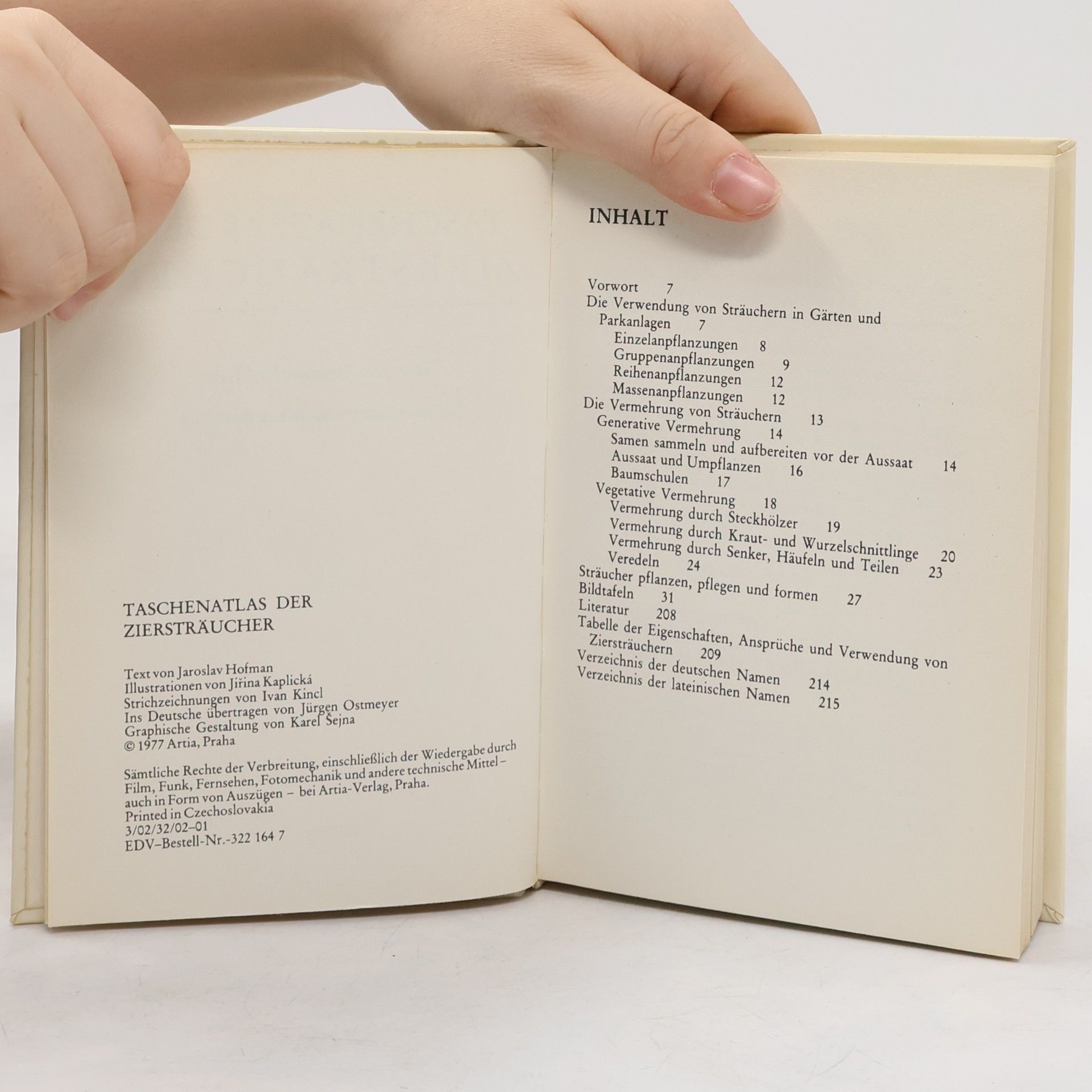 Jaroslav Hofman Taschenatlas der Ziersträucher