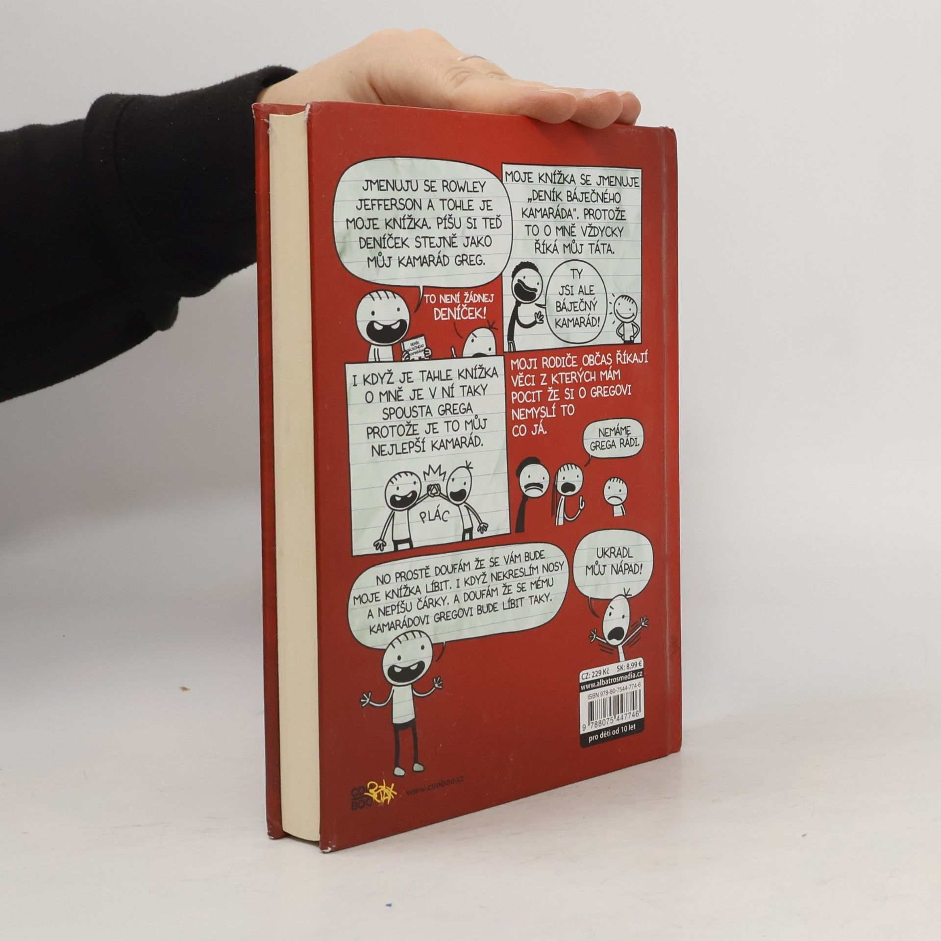 Jeff Kinney Deník báječného kamaráda. Píše Rowley Jefferson