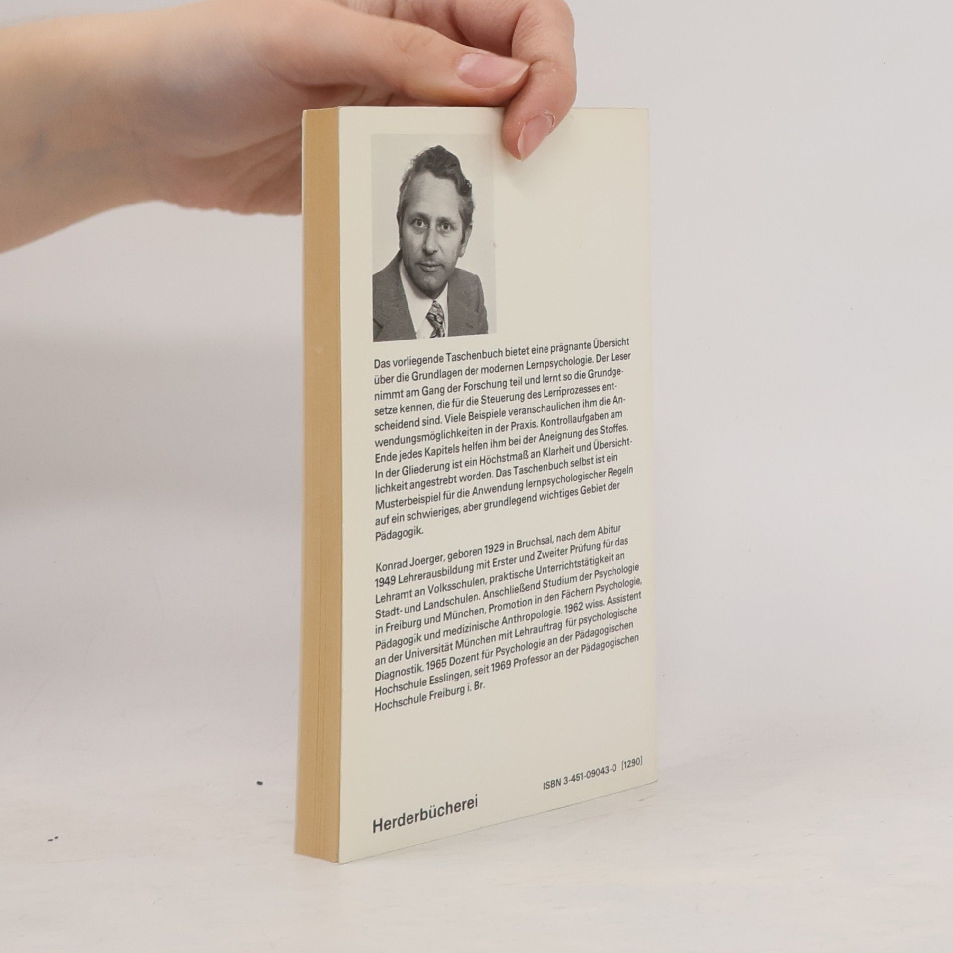 Konrad Joerger Einführung in die Lernpsychologie