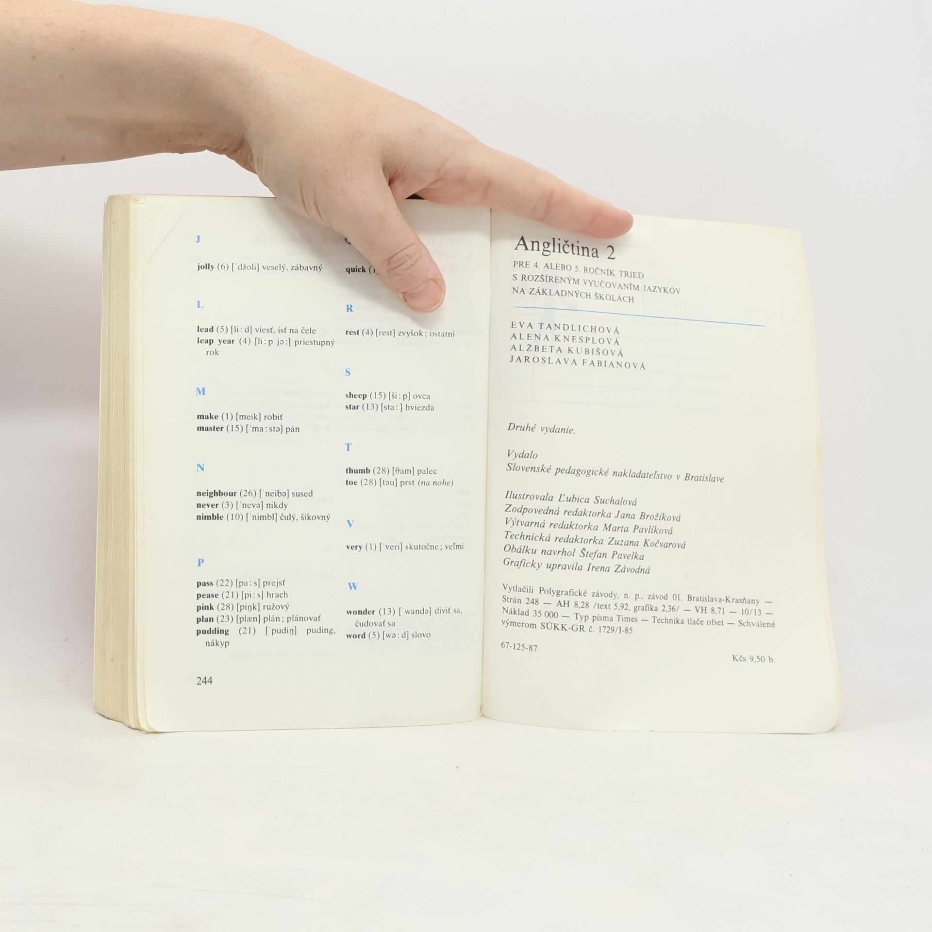 Autorenkollektiv Angličtina 2 pre 4. alebo 5. ročník tried s rozšíreným vyučovaním jazykov na základných školách