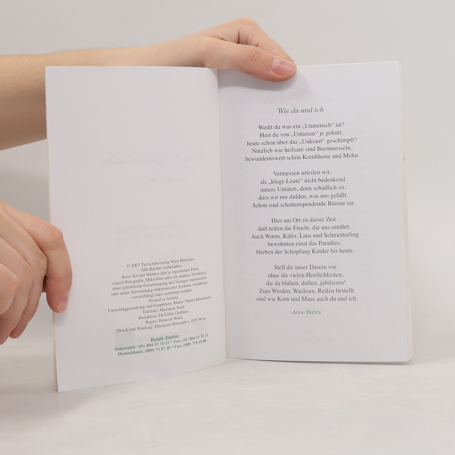 Marie-Theres Heumesser Tierschutzgeschichten mit Herz